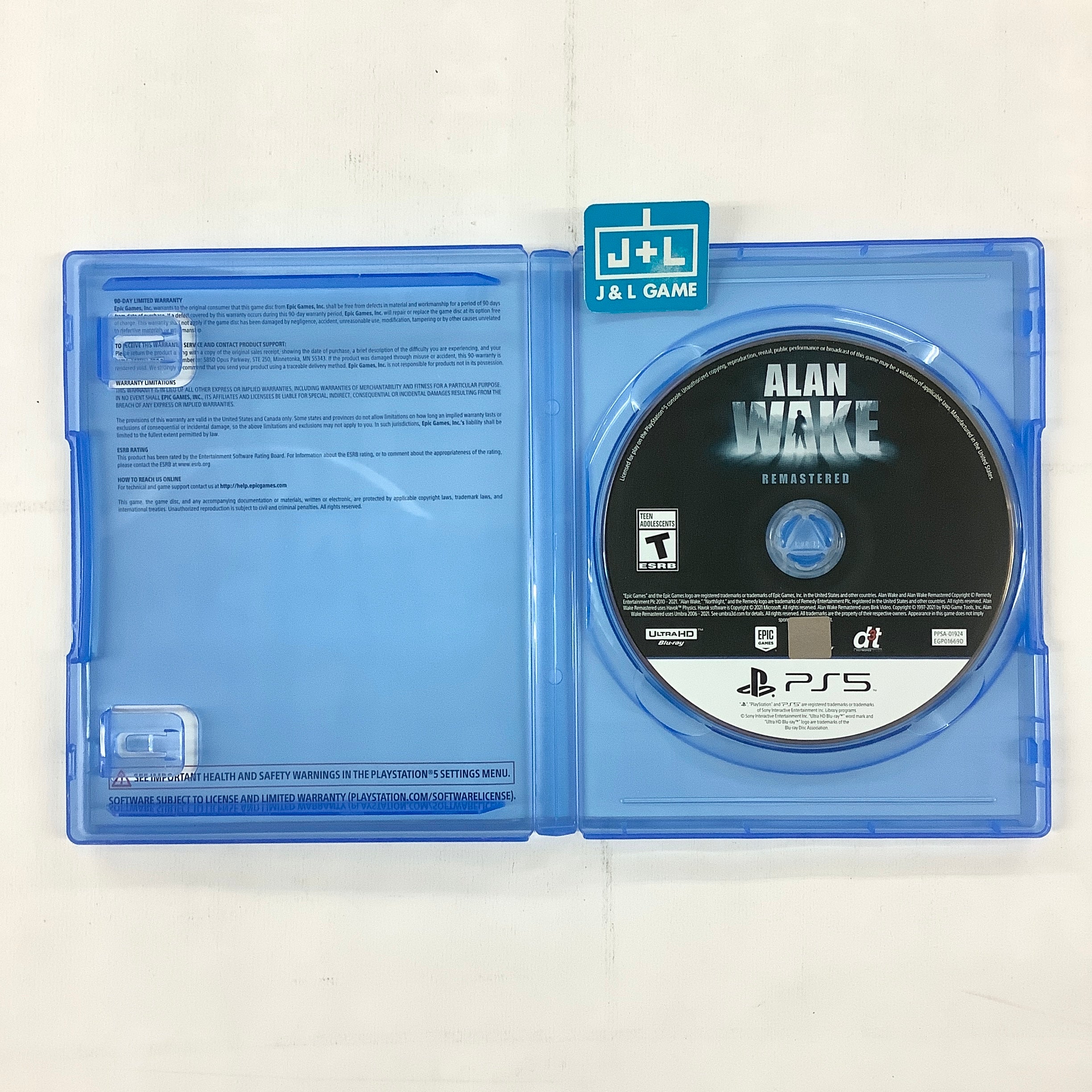 Alan Wake Remastered - (PS5) PlayStation 5 [Pre-Owned] Video Games Epic Games Publishing   