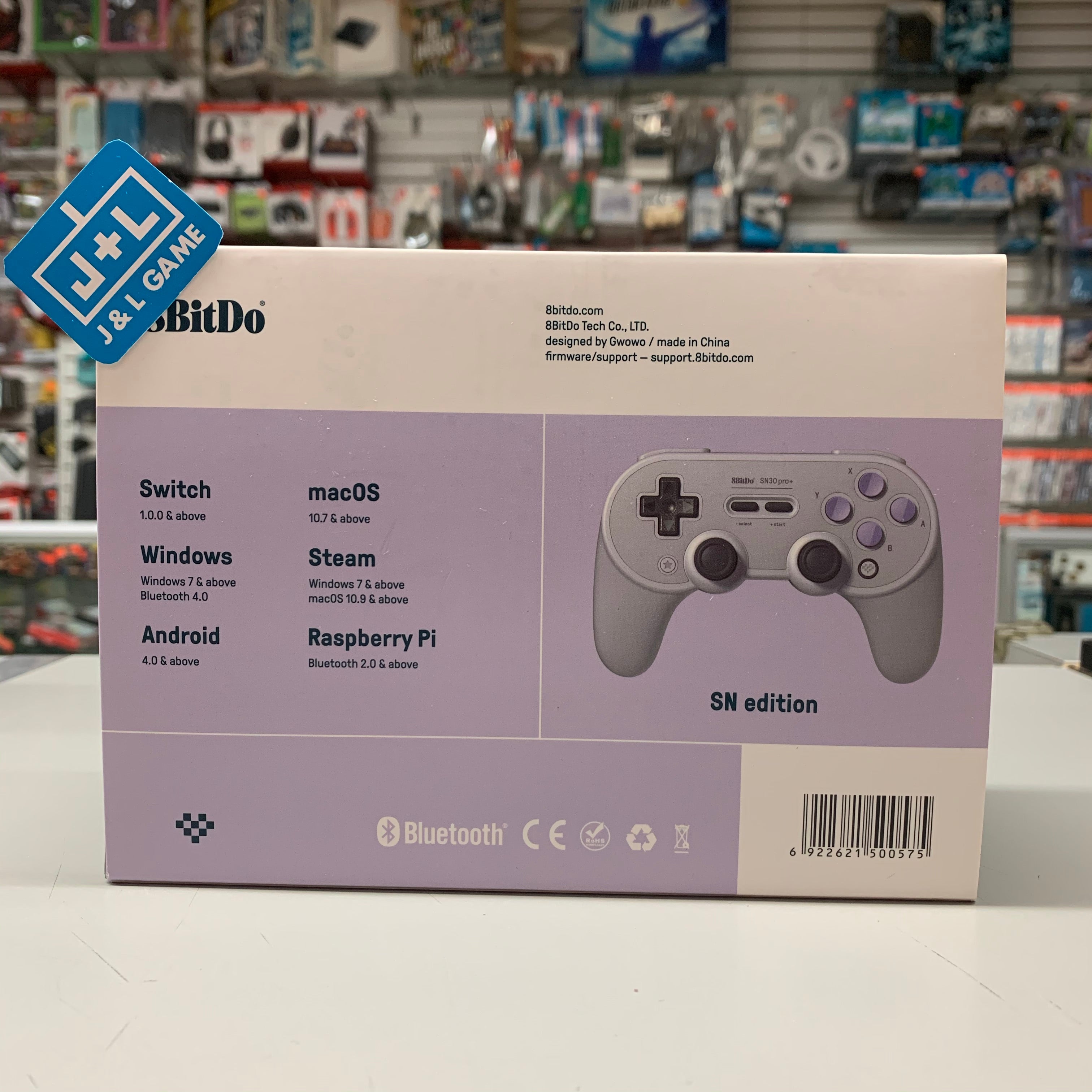 8Bitdo Sn30 Pro+ Bluetooth Gamepad (Sn Edition) - (NSW) Nintendo Switch Accessories 8Bitdo   