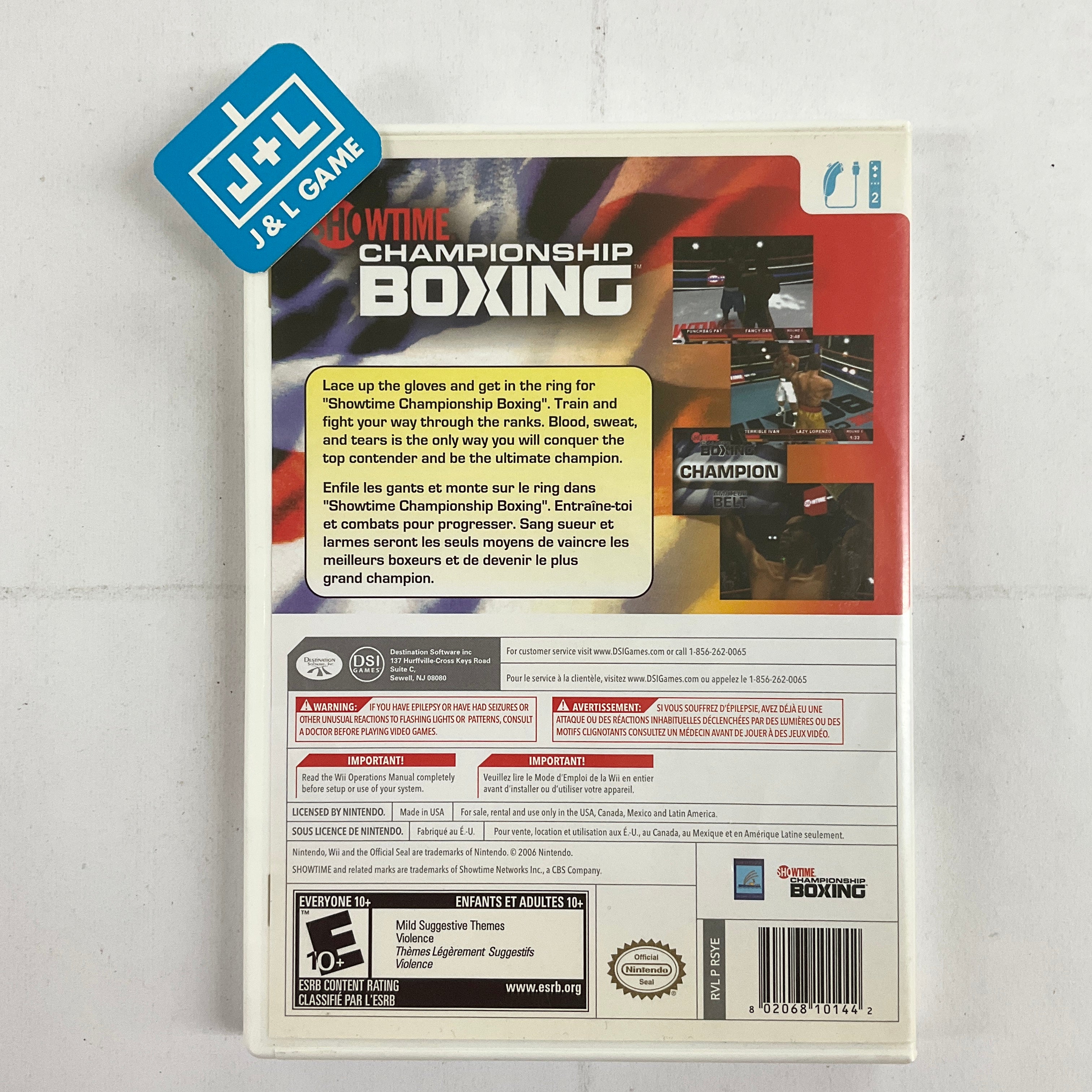 Showtime Championship Boxing - Nintendo Wii [Pre-Owned] Video Games DSI Games   