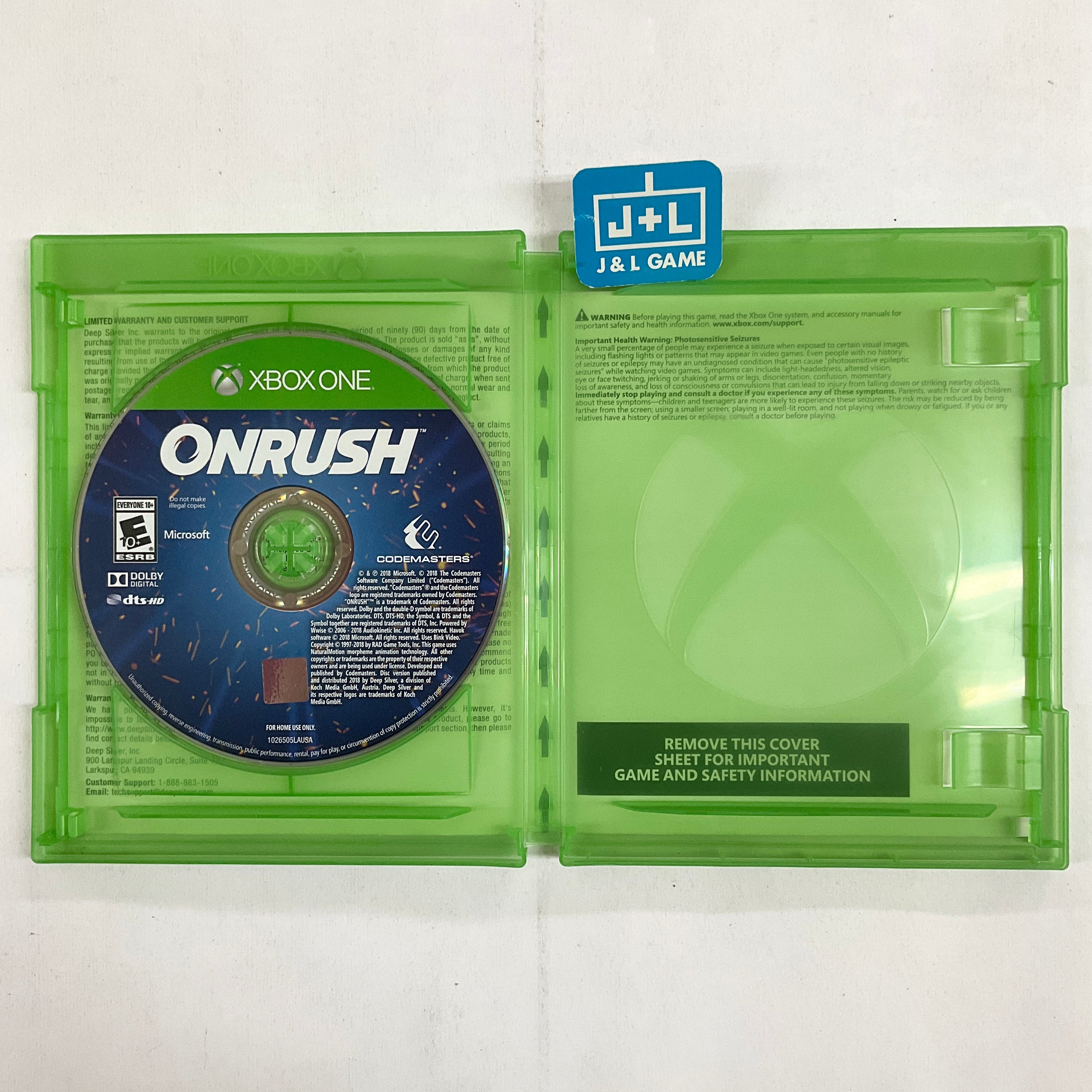 ONRUSH - (XB1) Xbox One [Pre-Owned] Video Games Deep Silver   