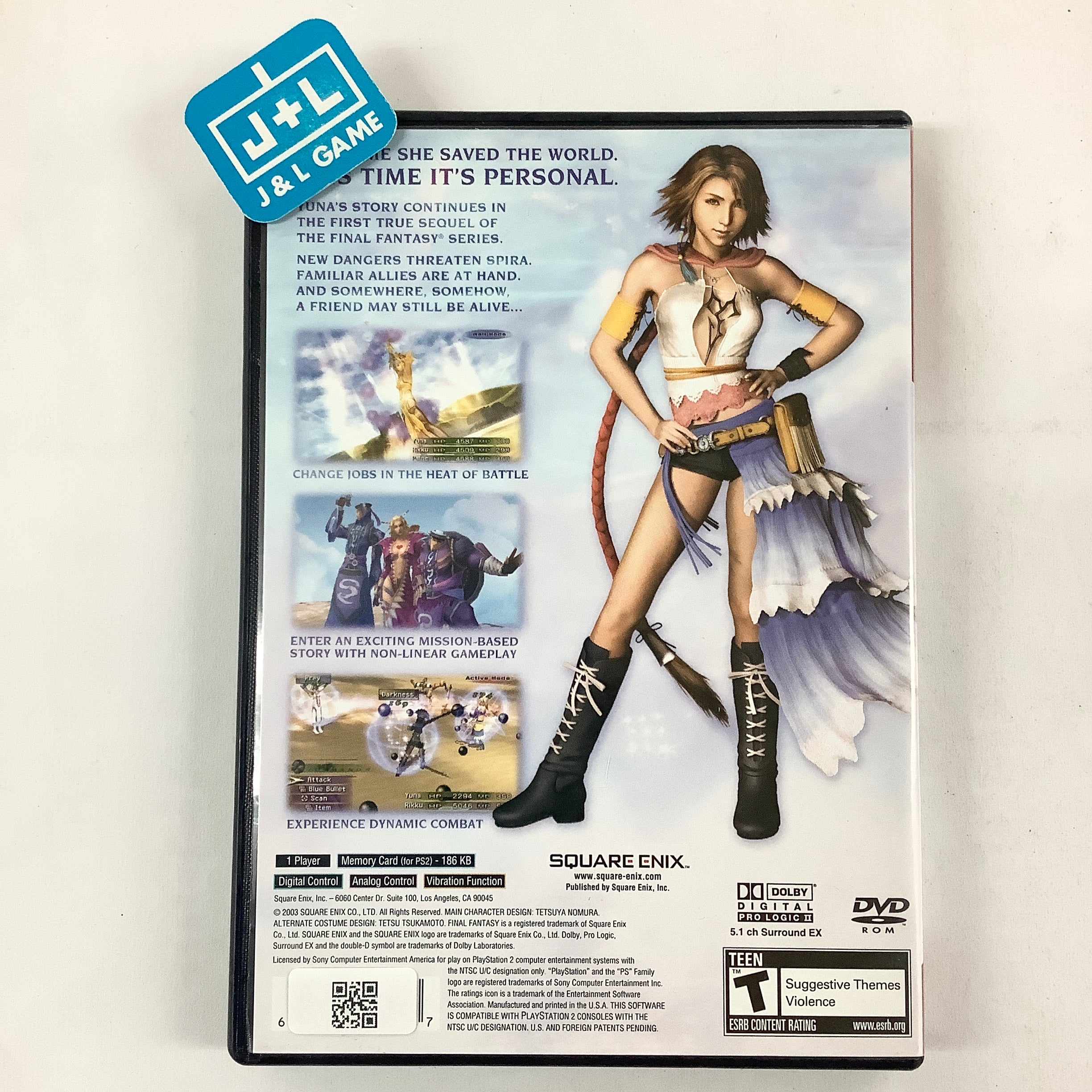 Final Fantasy X-2  (Greatest Hits) - (PS2) PlayStation 2 [Pre-Owned] Video Games Square Enix   