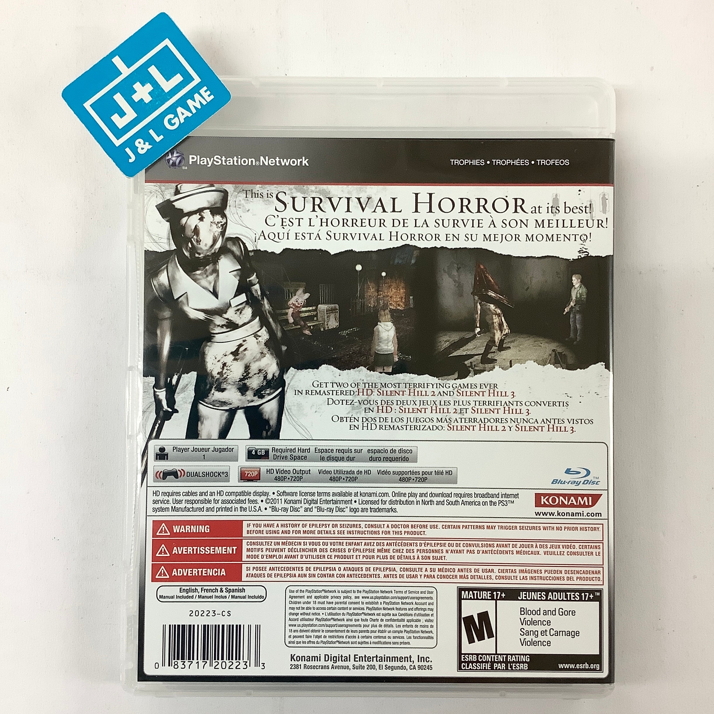 Silent Hill HD Collection - (PS3) Playstation 3 [Pre-Owned] Video Games Konami   