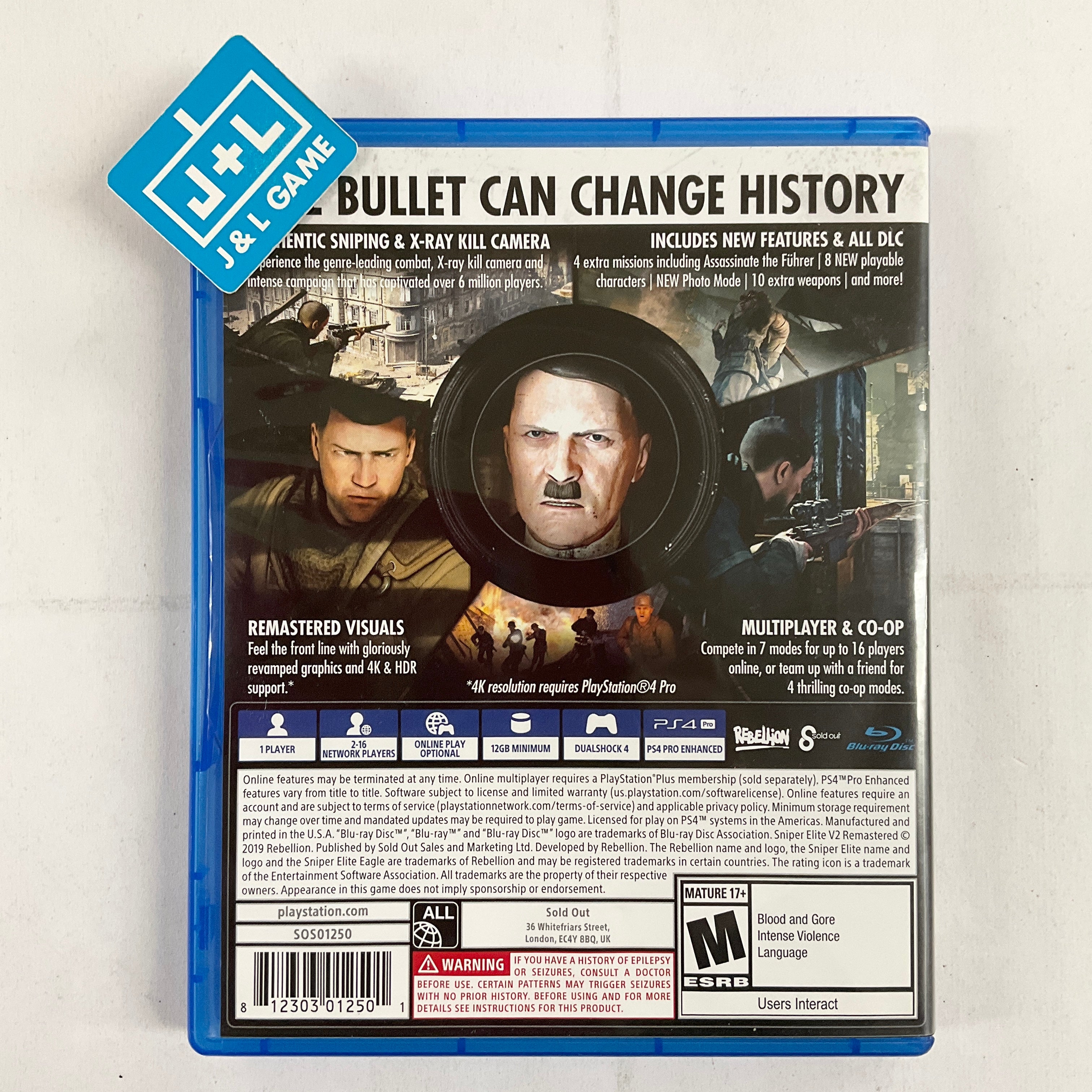 Sniper Elite V2 Remastered - (PS4) PlayStation 4 [Pre-Owned] Video Games U&I Entertainment   