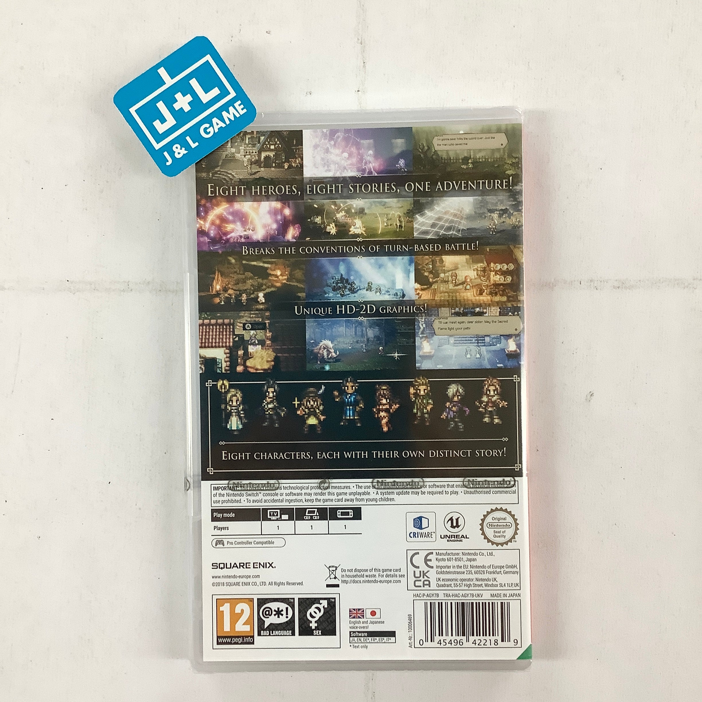 Octopath Traveler - (NSW) Nintendo Switch (European Import) Video Games Square Enix   