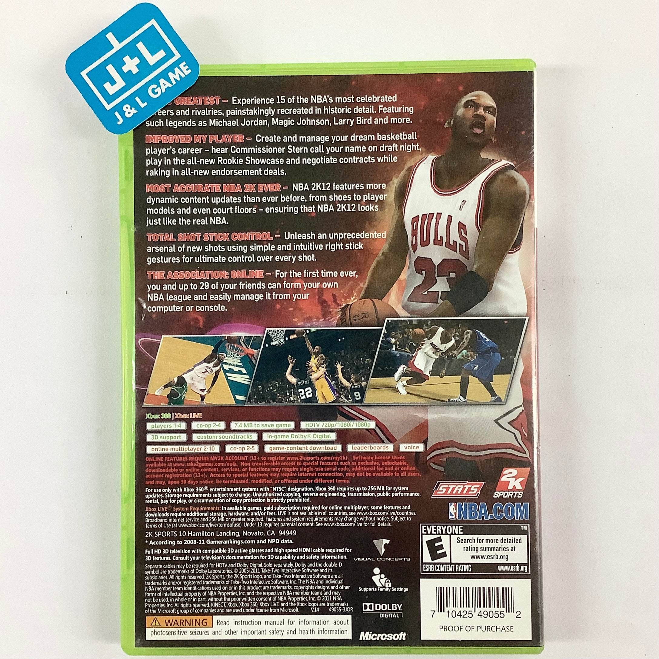 NBA 2K12 - Xbox 360 [Pre-Owned] Video Games 2K   