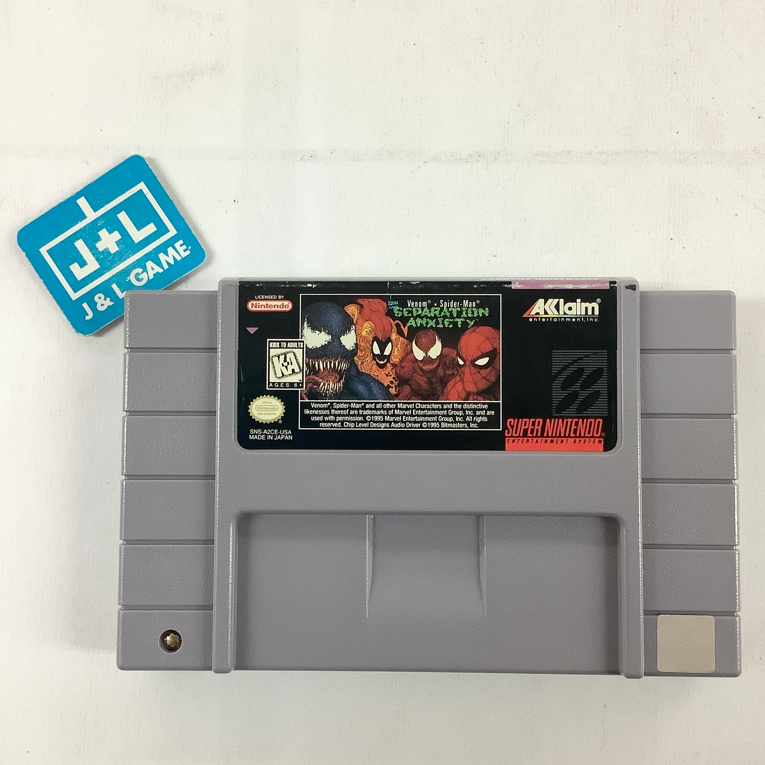 Venom - Spider-Man: Separation Anxiety - (SNES) Super Nintendo [Pre-Owned] Video Games Acclaim   