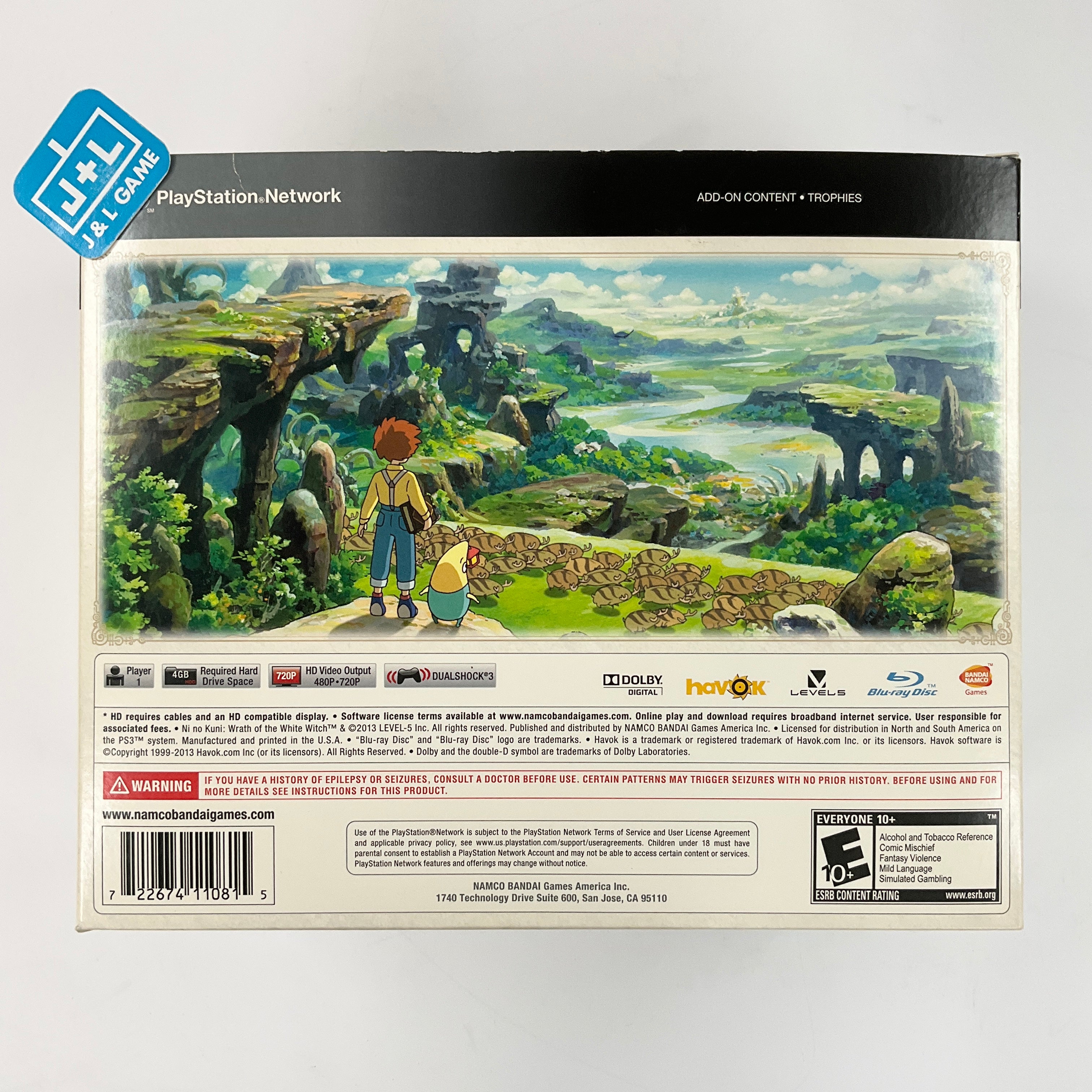 Ni No Kuni: Wrath of the White Witch Wizard's Edition - (PS3) Playstation 3 [Pre-Owned] Video Games NAMCO   