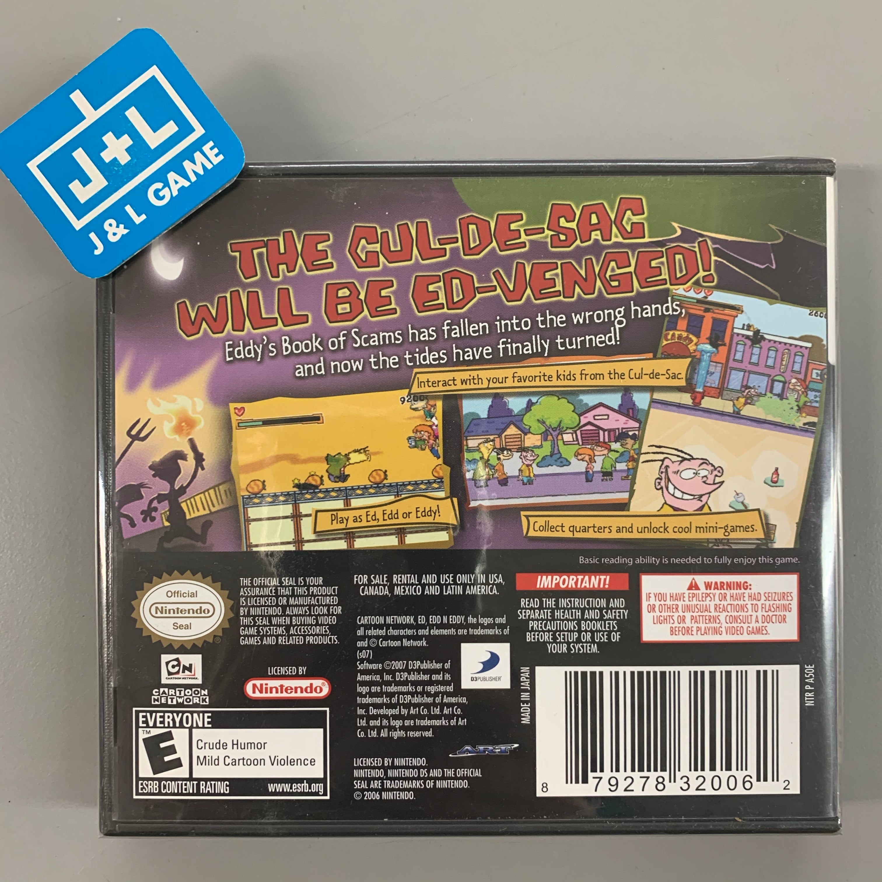 Ed, Edd n Eddy: Scam of the Century - (NDS) Nintendo DS Video Games D3Publisher   