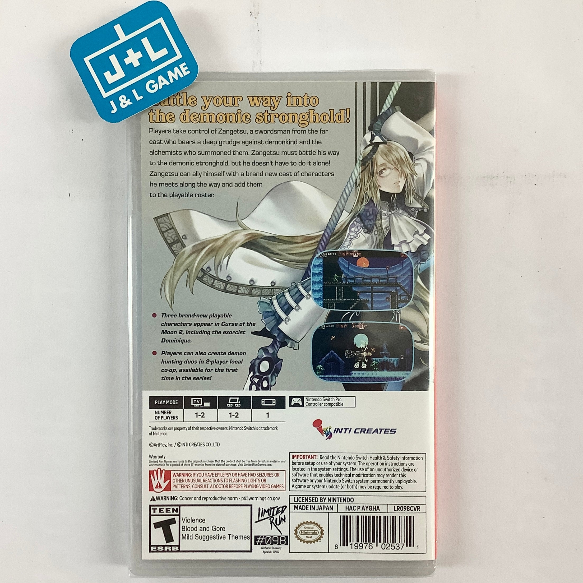 Bloodstained: Curse of the Moon 2 (Limited Run #098) - (NSW) Nintendo Switch Video Games Limited Run Games   
