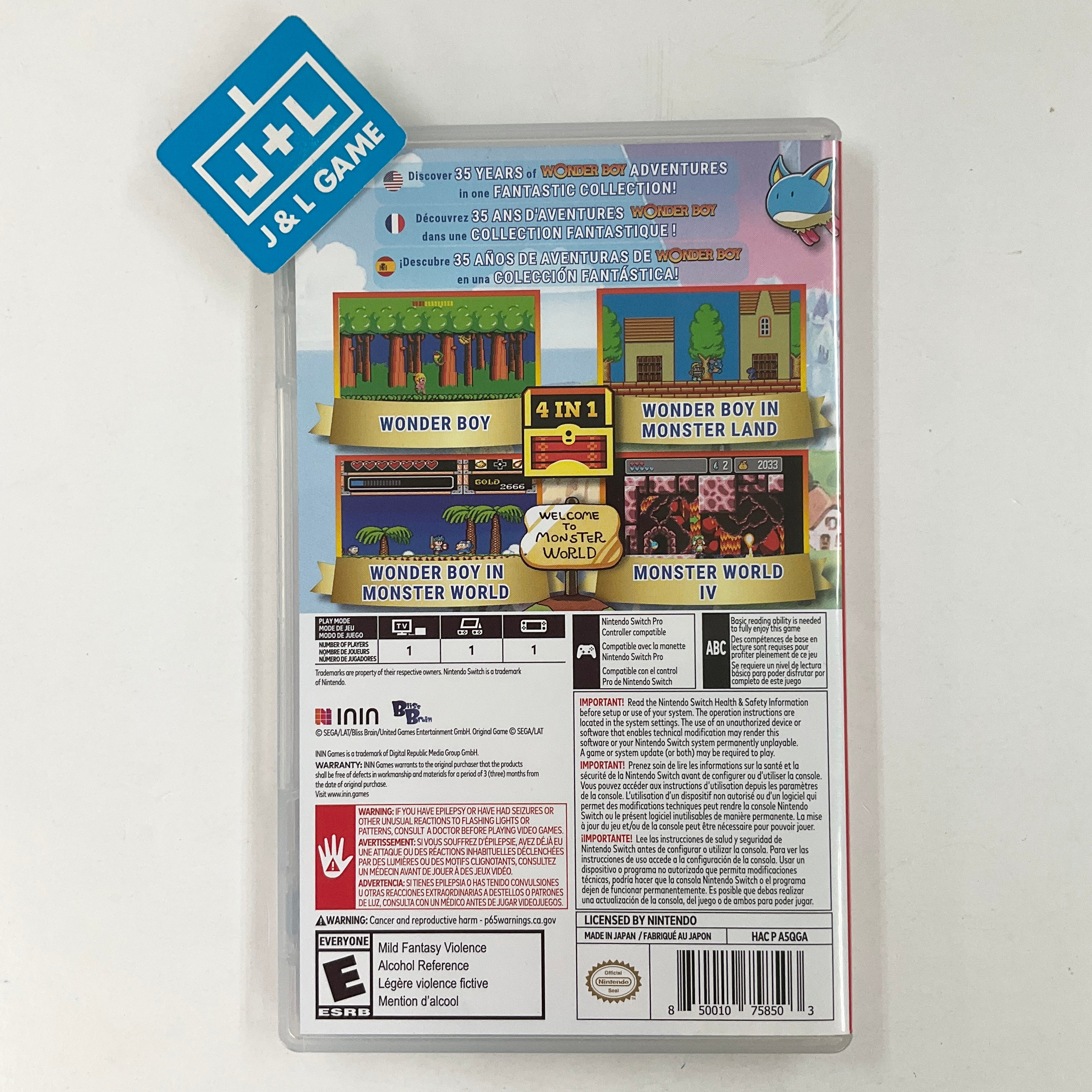 Wonder Boy Collection - (NSW) Nintendo Switch [Pre-Owned] Video Games ININ   
