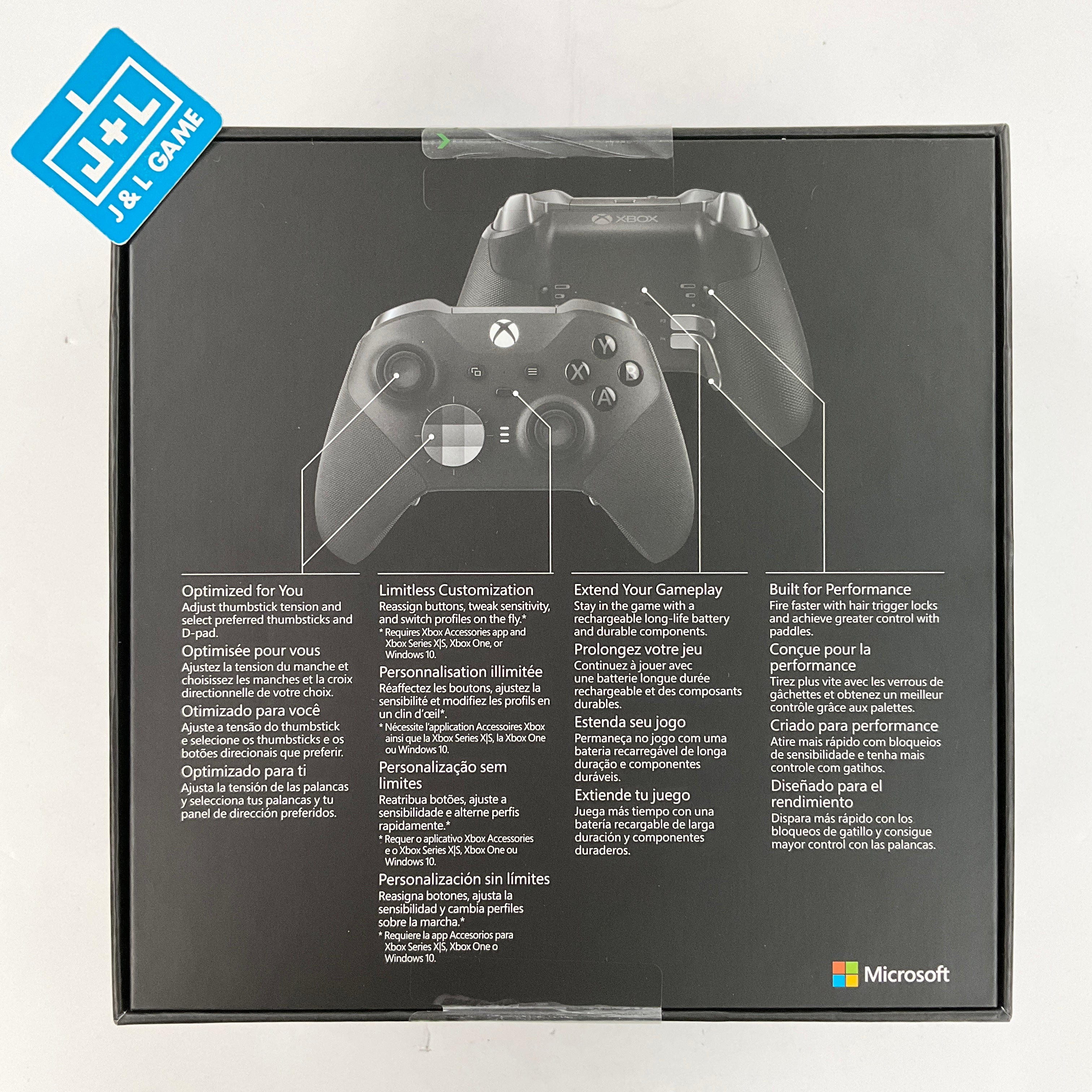 Microsoft Xbox One Wireless Elite Series 2 Controller (Black) - (XB1) Xbox One Accessories Microsoft   