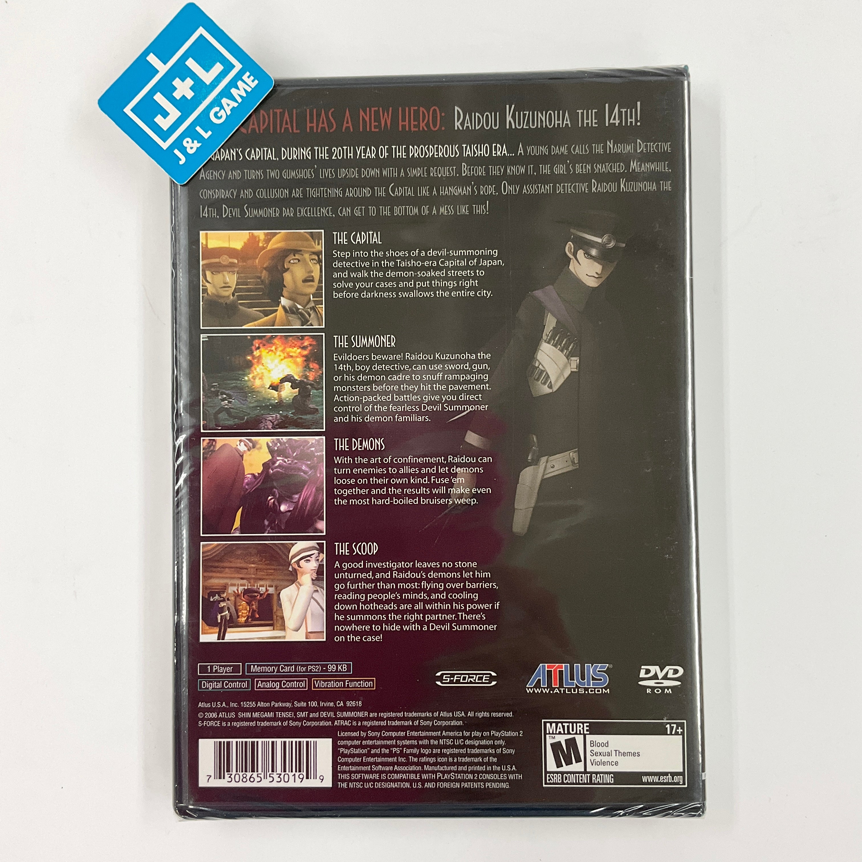 Shin Megami Tensei: Devil Summoner Raidou Kuzunoha vs The Soulless Army - (PS2) PlayStation 2 Video Games Atlus   