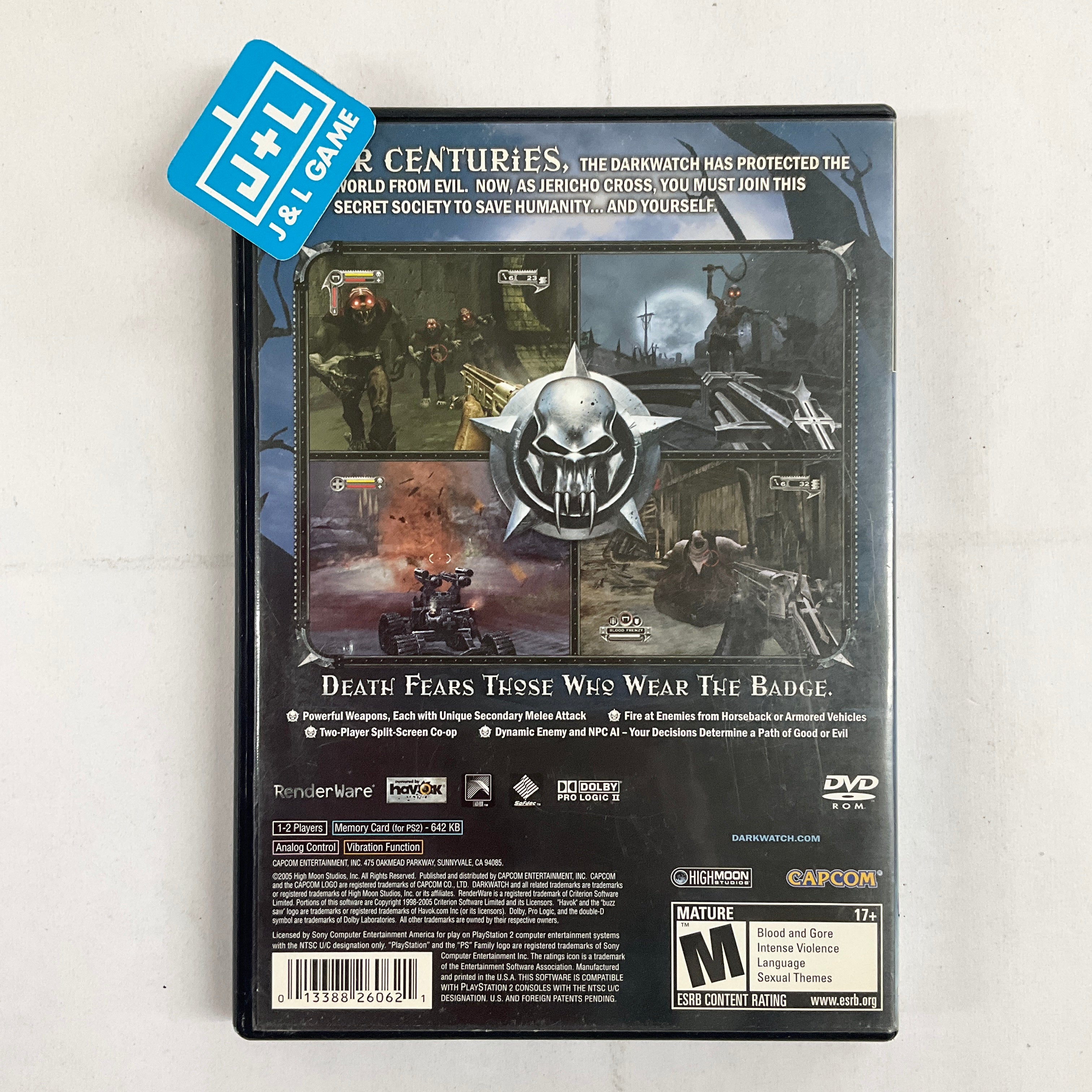 Darkwatch -  (PS2) PlayStation 2 [Pre-Owned] Video Games Capcom   