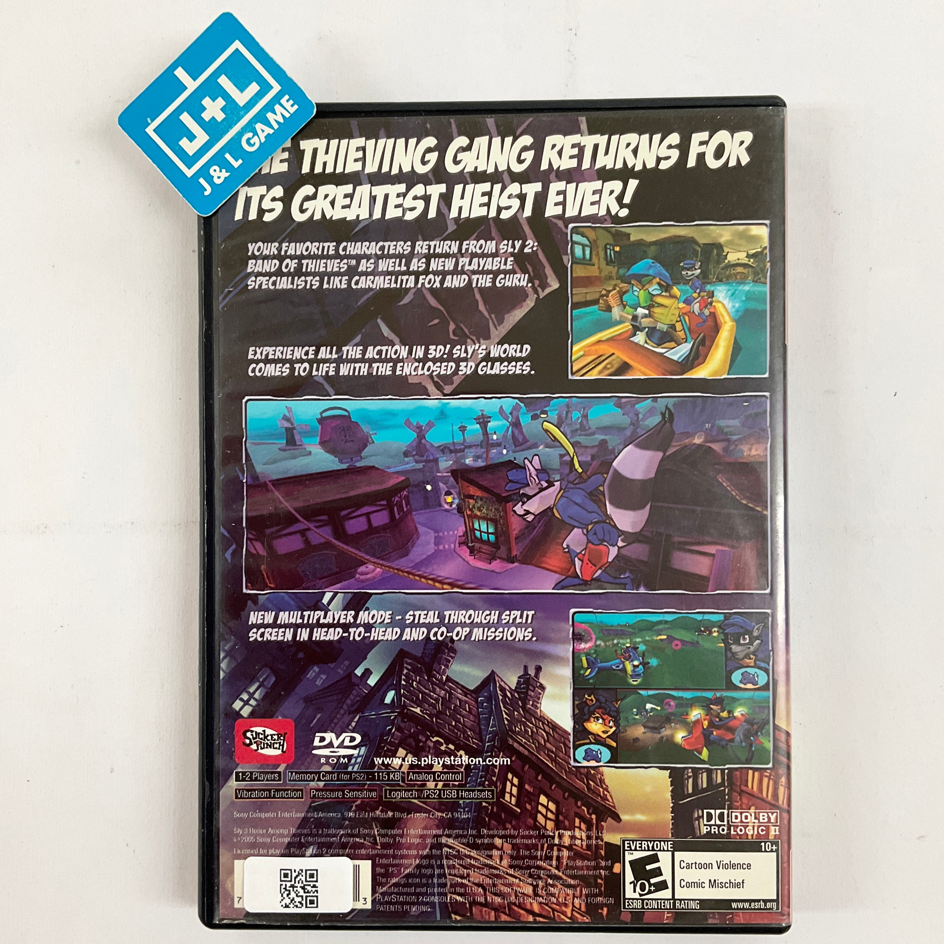 Sly 3: Honor Among Thieves (Greatest Hits) - (PS2) PlayStation 2 [Pre-Owned] Video Games SCEA   