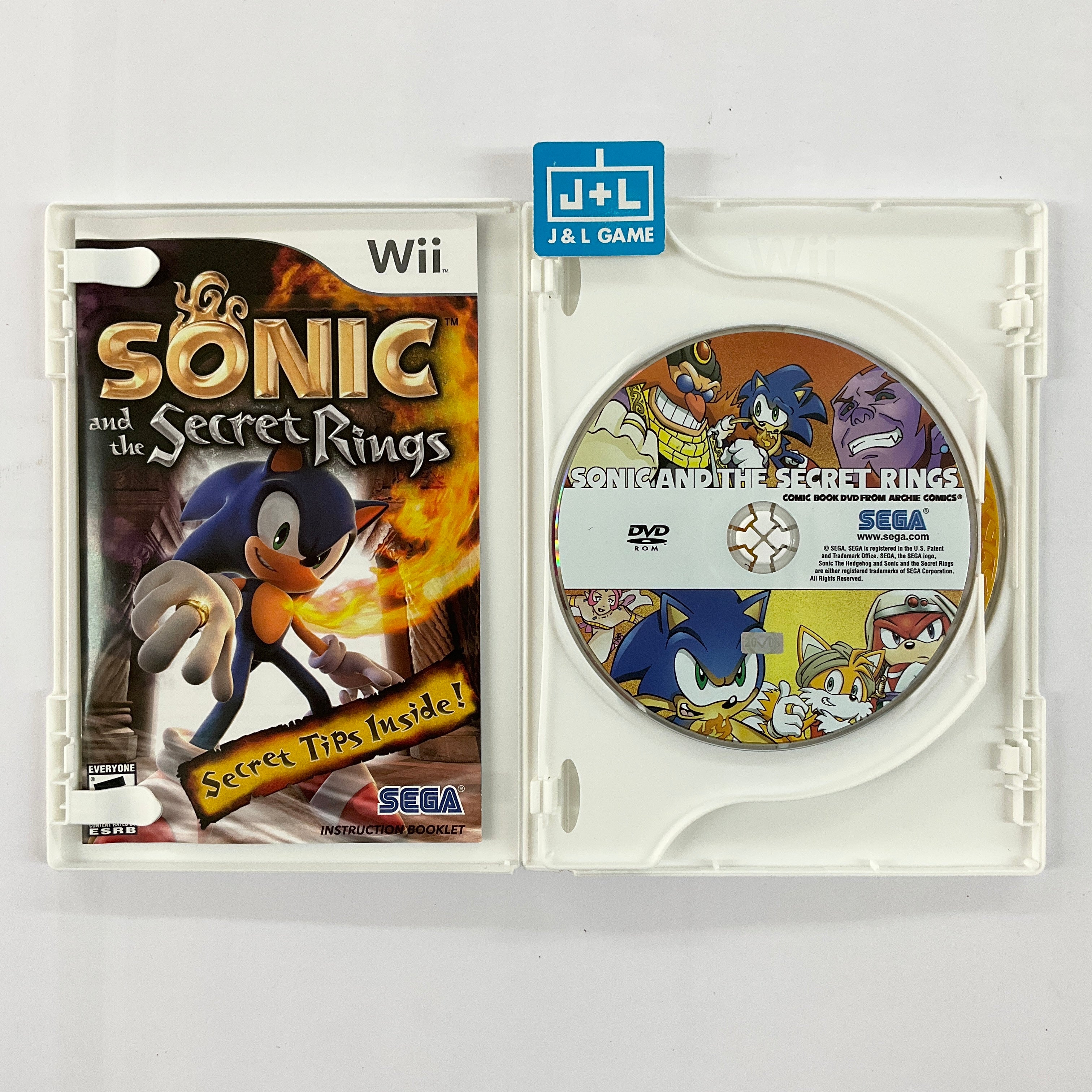 Sonic and the Secret Rings (With Bonus Disc) - Nintendo Wii [Pre-Owned] Video Games SEGA   