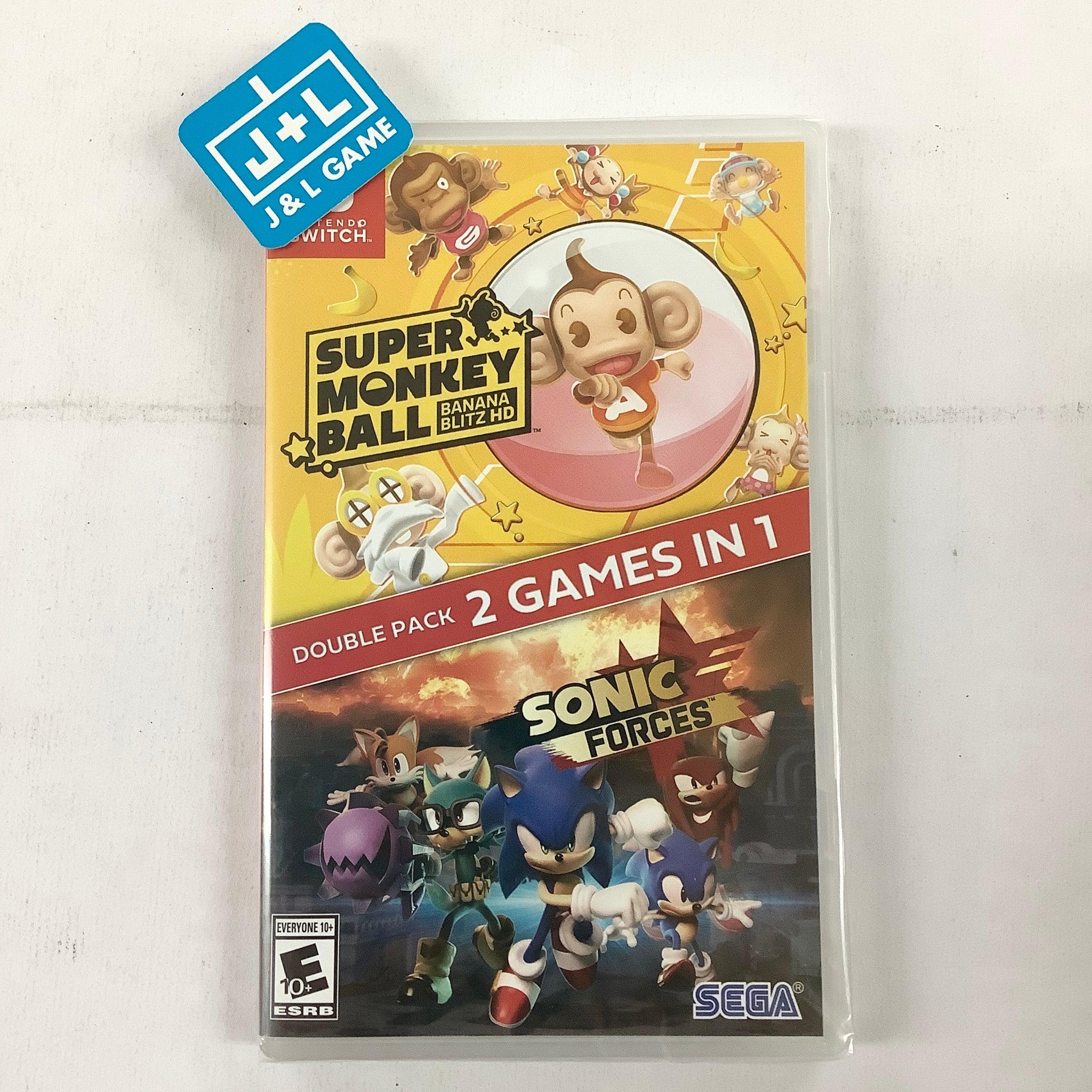 Sonic Forces + Super Monkey Ball: Banana Blitz HD - (NSW) Nintendo Switch Video Games SEGA   