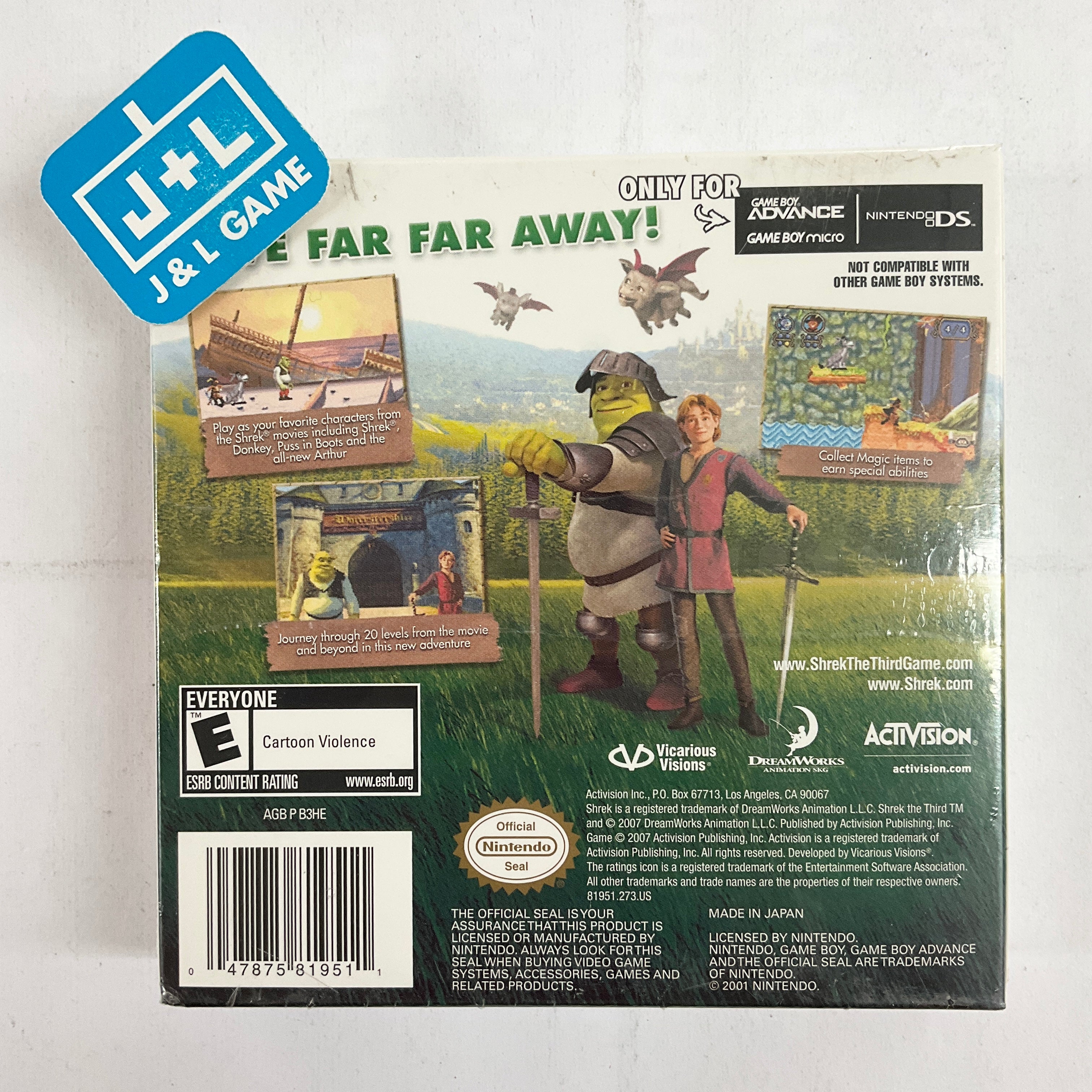 Shrek the Third - (GBA) Game Boy Advance Video Games Activision   