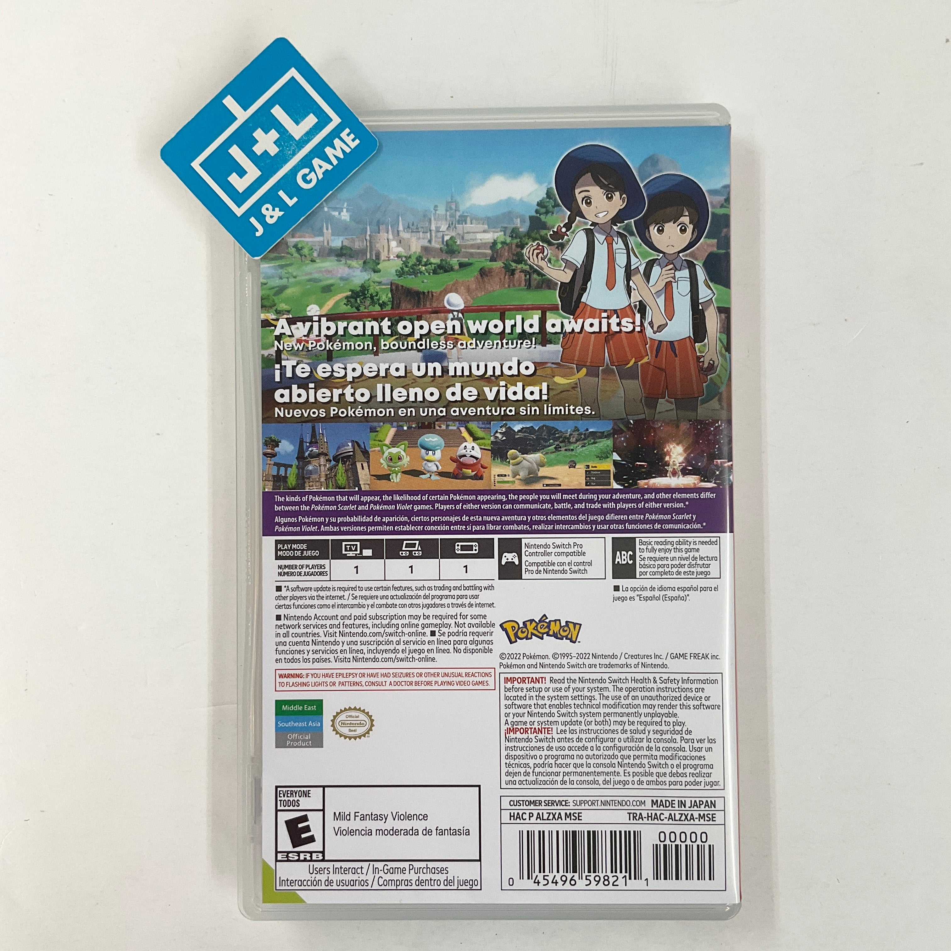 Pokémon Scarlet & Pokémon Violet Double Pack (World Edition) - (NSW) Nintendo Switch [Pre-Owned] Video Games Nintendo   