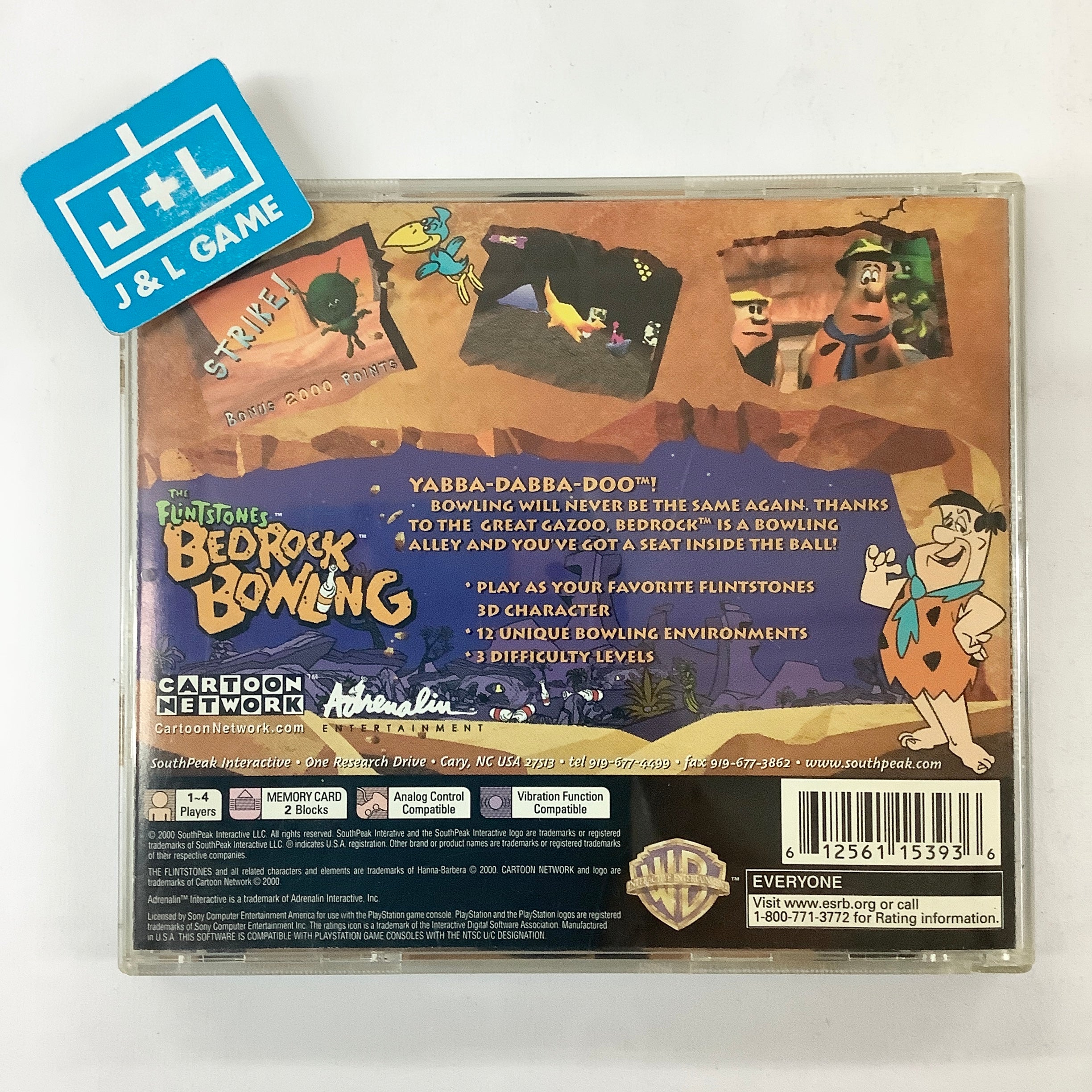 The Flintstones: Bedrock Bowling - (PS1) PlayStation 1 [Pre-Owned] Video Games SouthPeak Games   