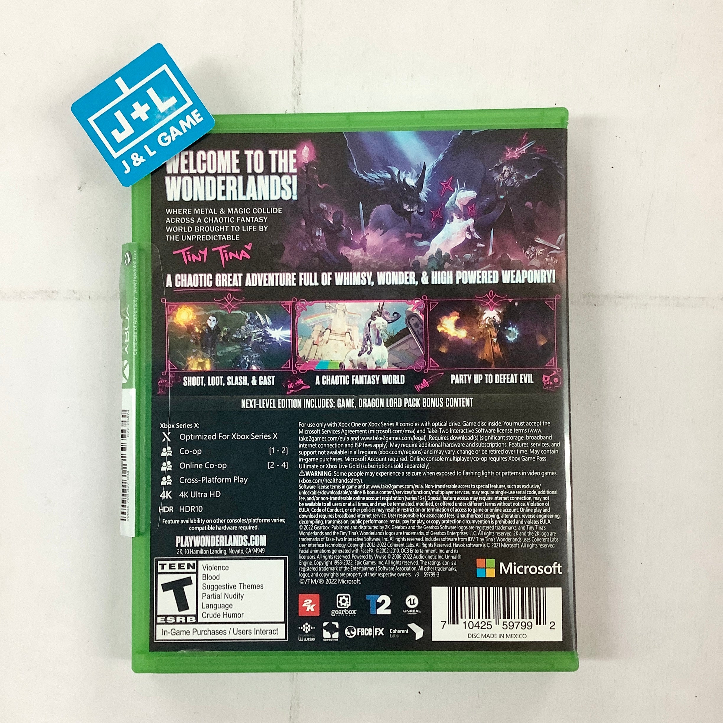 Tiny Tina's Wonderlands (Next Level Edition) - (XSX) Xbox Series X [UNBOXING] Video Games 2K Games   