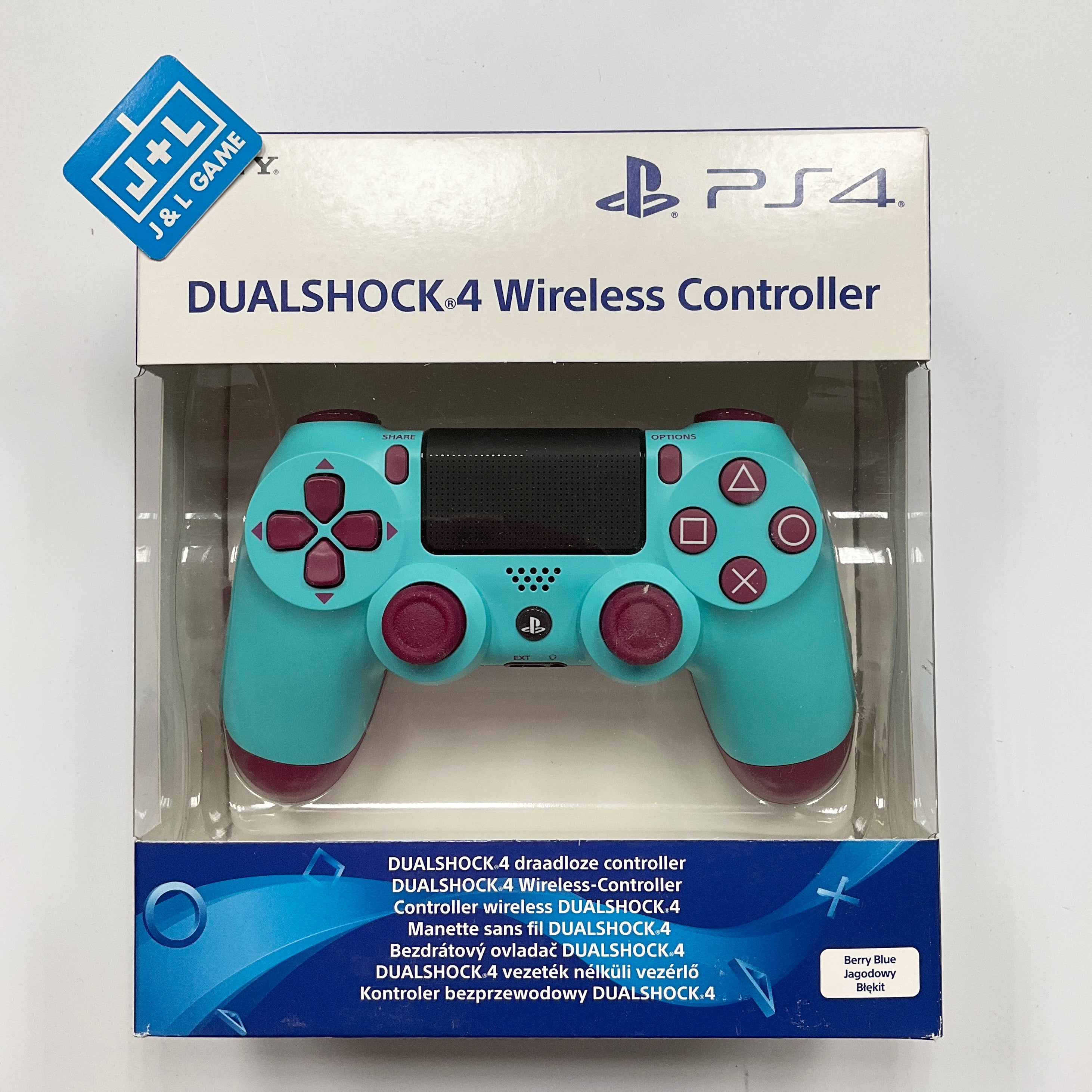 SONY DualShock 4 Wireless Controller (Berry Blue) - (PS4) PlayStation 4 (European Import) Accessories Sony   