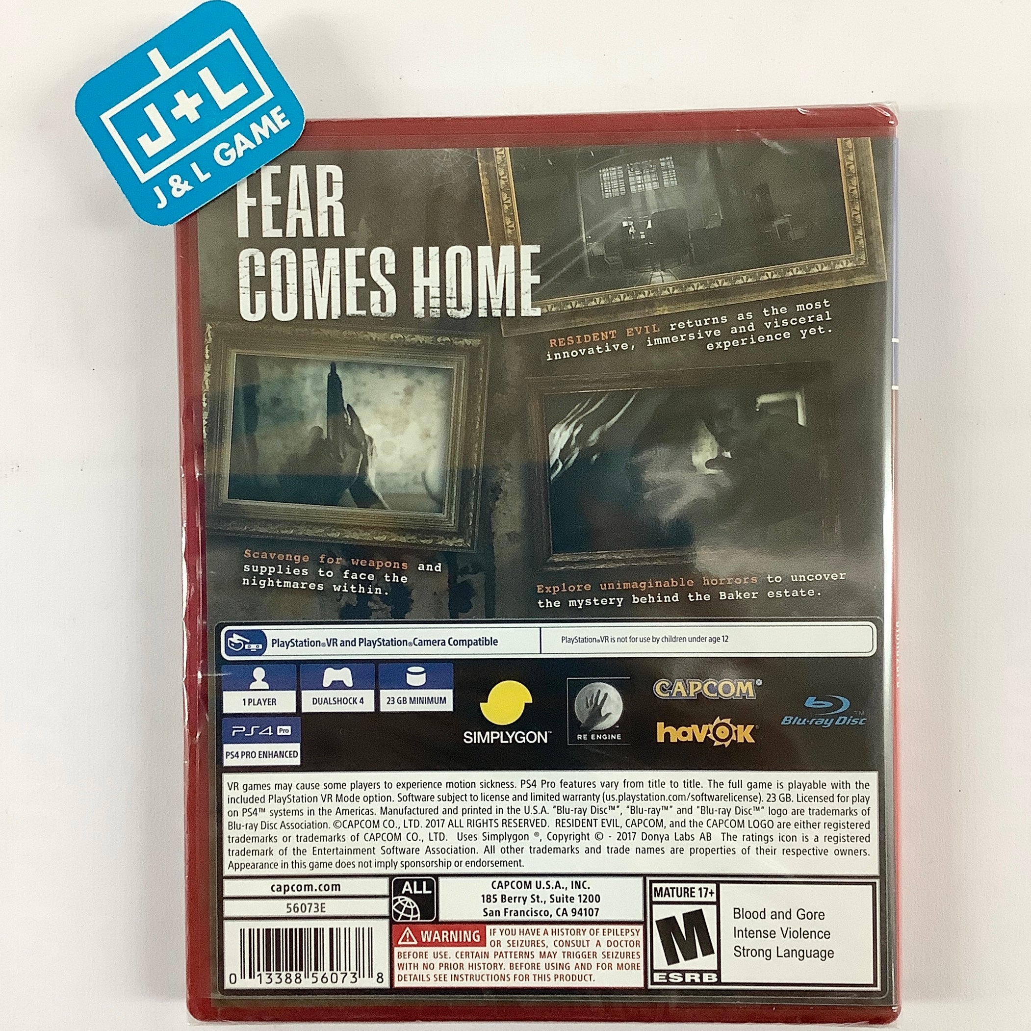 Resident Evil VII Biohazard (PlayStation Hits) - (PS4) PlayStation 4 Video Games Capcom   