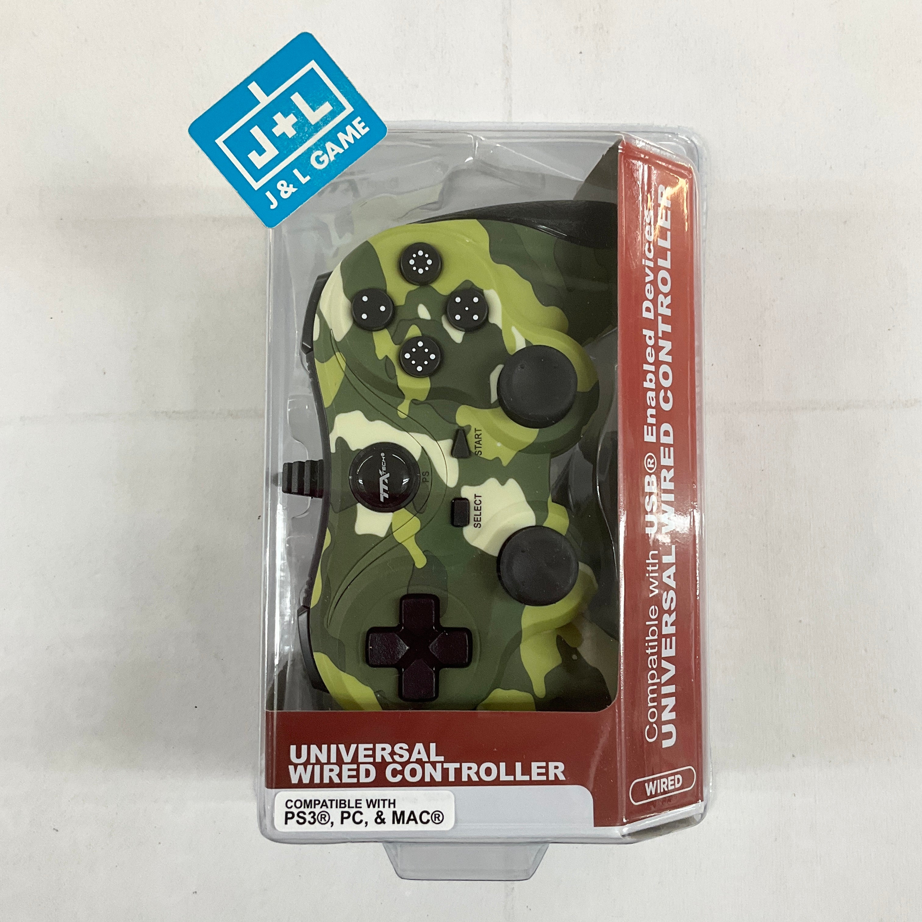 TTX Playstation 3 Universal Wired Controller (Green Camo) - (PS3) Playstation 3 Accessories TTX Tech   
