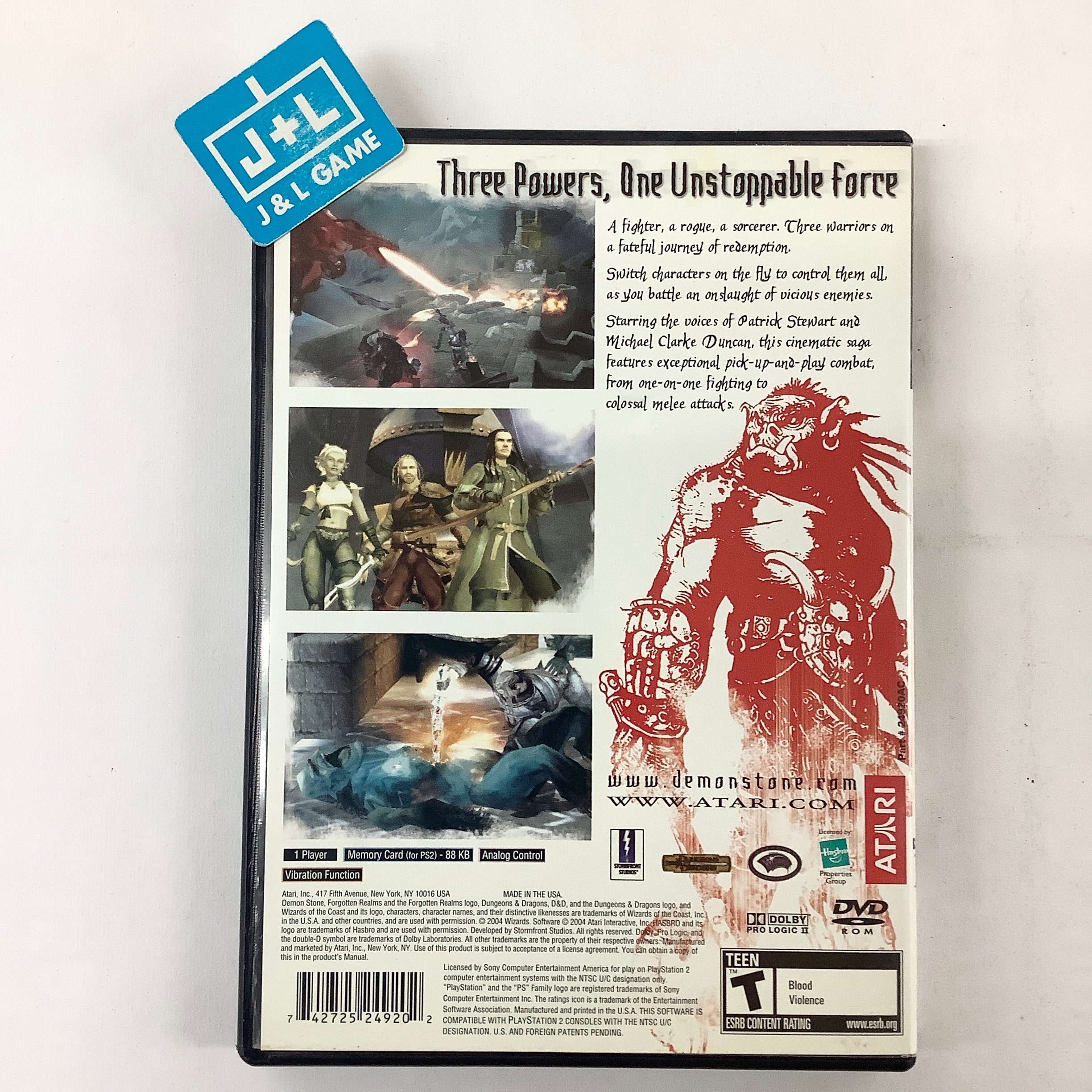 Demon Stone - (PS2) PlayStation 2  [Pre-Owned] Video Games Atari SA   