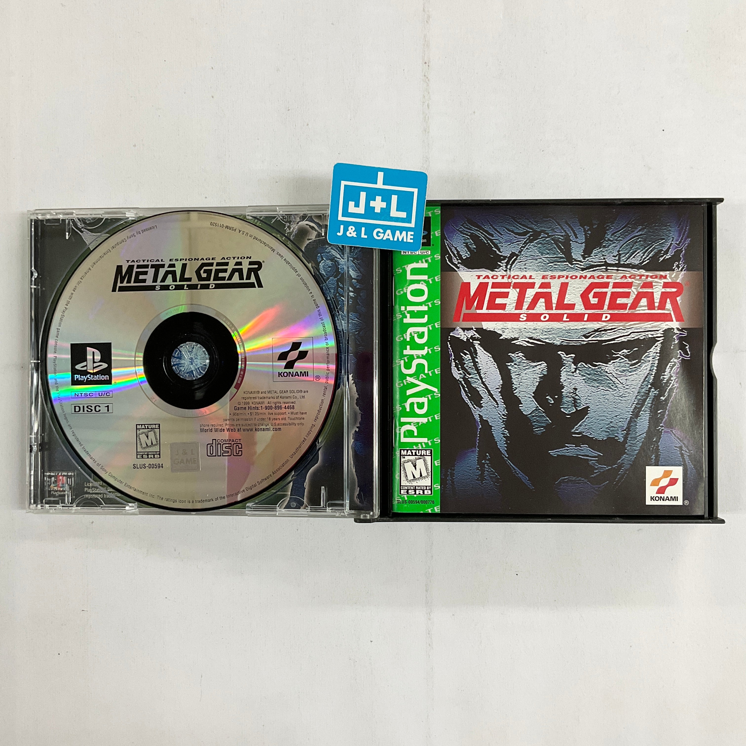 Metal Gear Solid (Greatest Hits) - (PS1) PlayStation 1 [Pre-Owned] Video Games Konami   