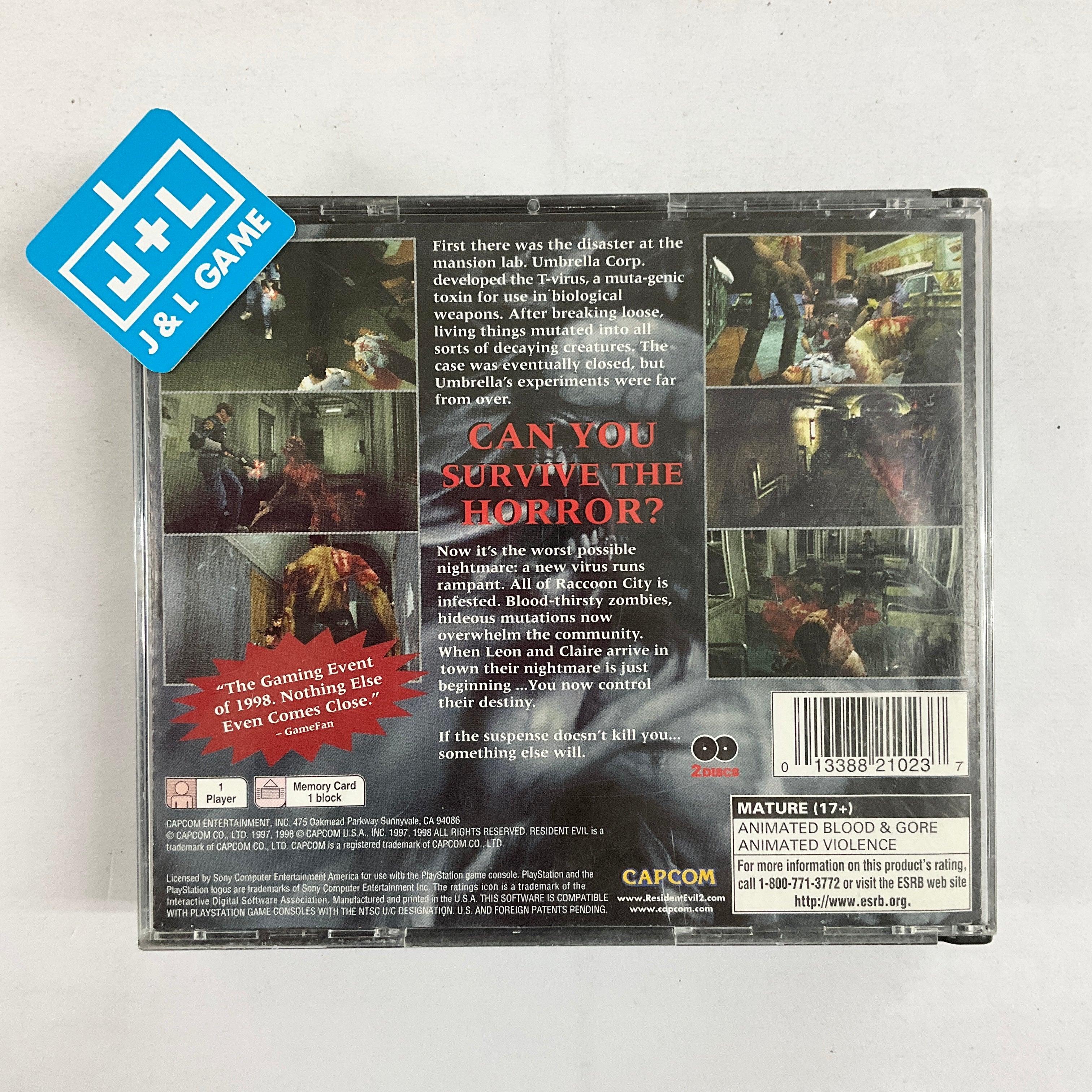 Resident Evil 2 - (PS1) PlayStation 1 [Pre-Owned] Video Games Capcom   
