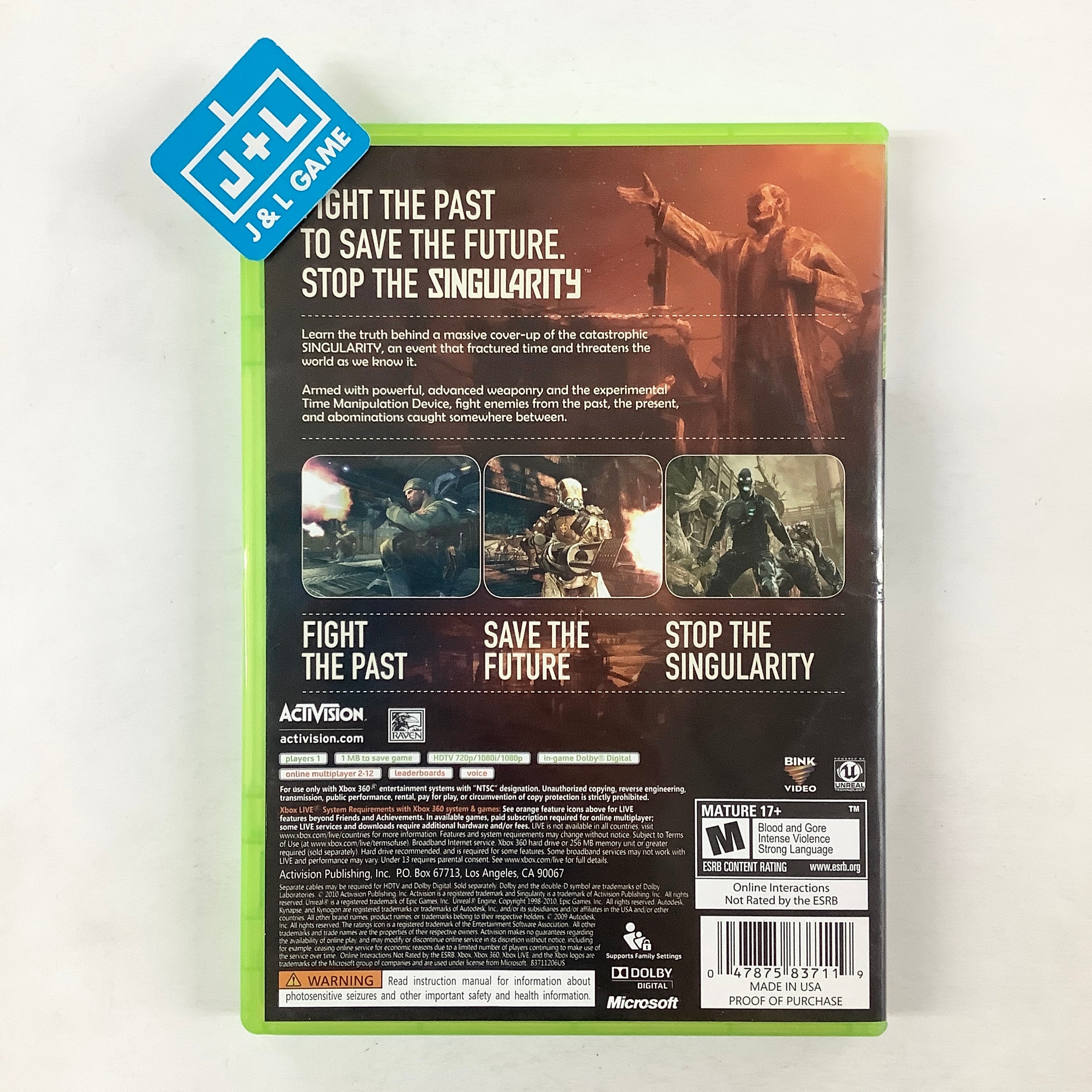 Singularity - Xbox 360 [Pre-Owned] Video Games Activision   