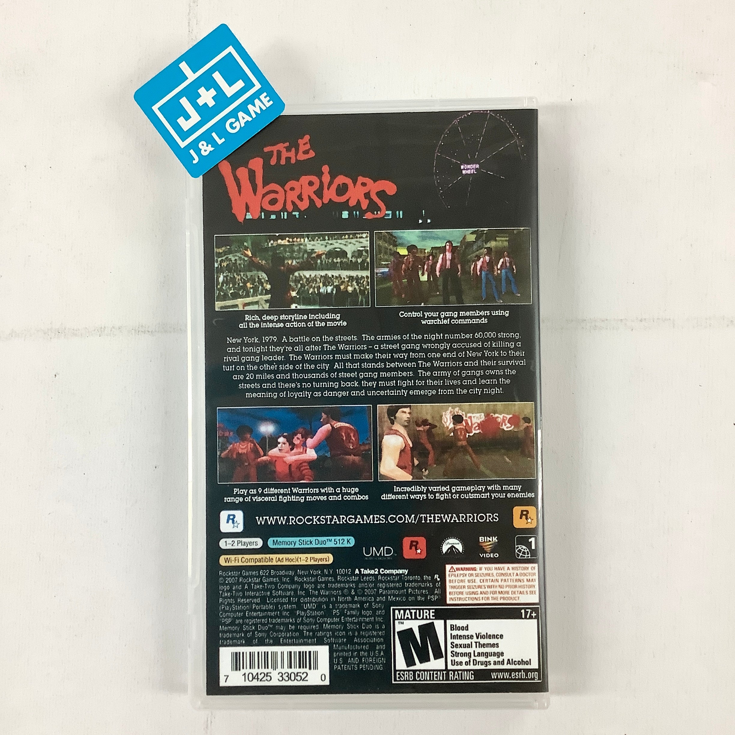 The Warriors - Sony PSP [Pre-Owned] Video Games Rockstar Games   
