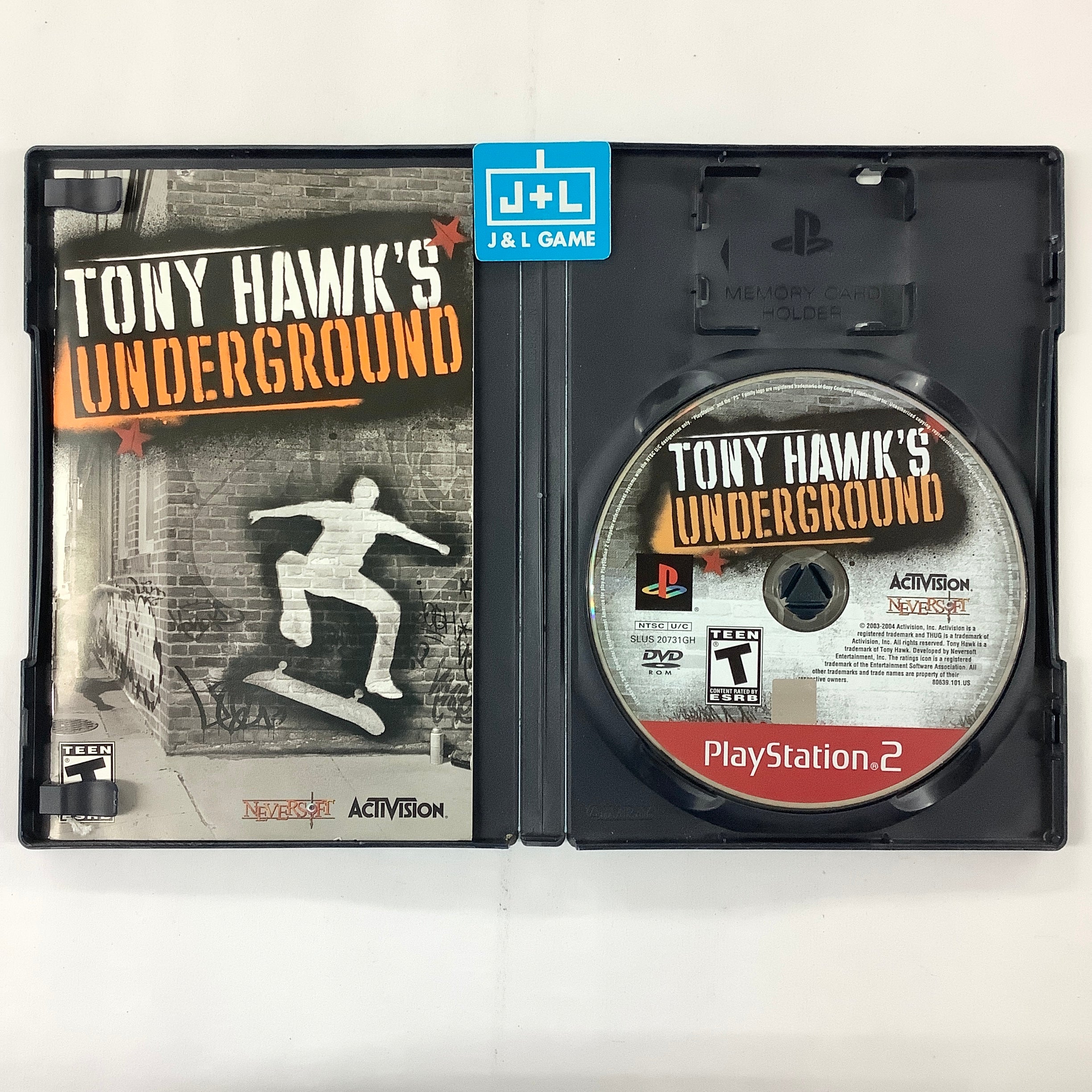 Tony Hawk's Underground Greatest Hits – Boîte Seule Pour PlayStation 2 (état Correct)