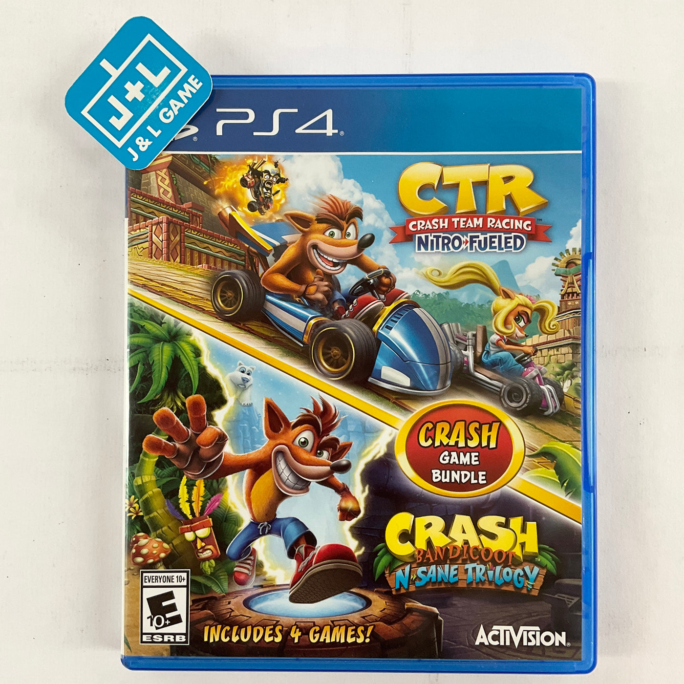 Crash Team Racing + Crash Bandicoot N.Sane Trilogy Bundle - (PS4) Play