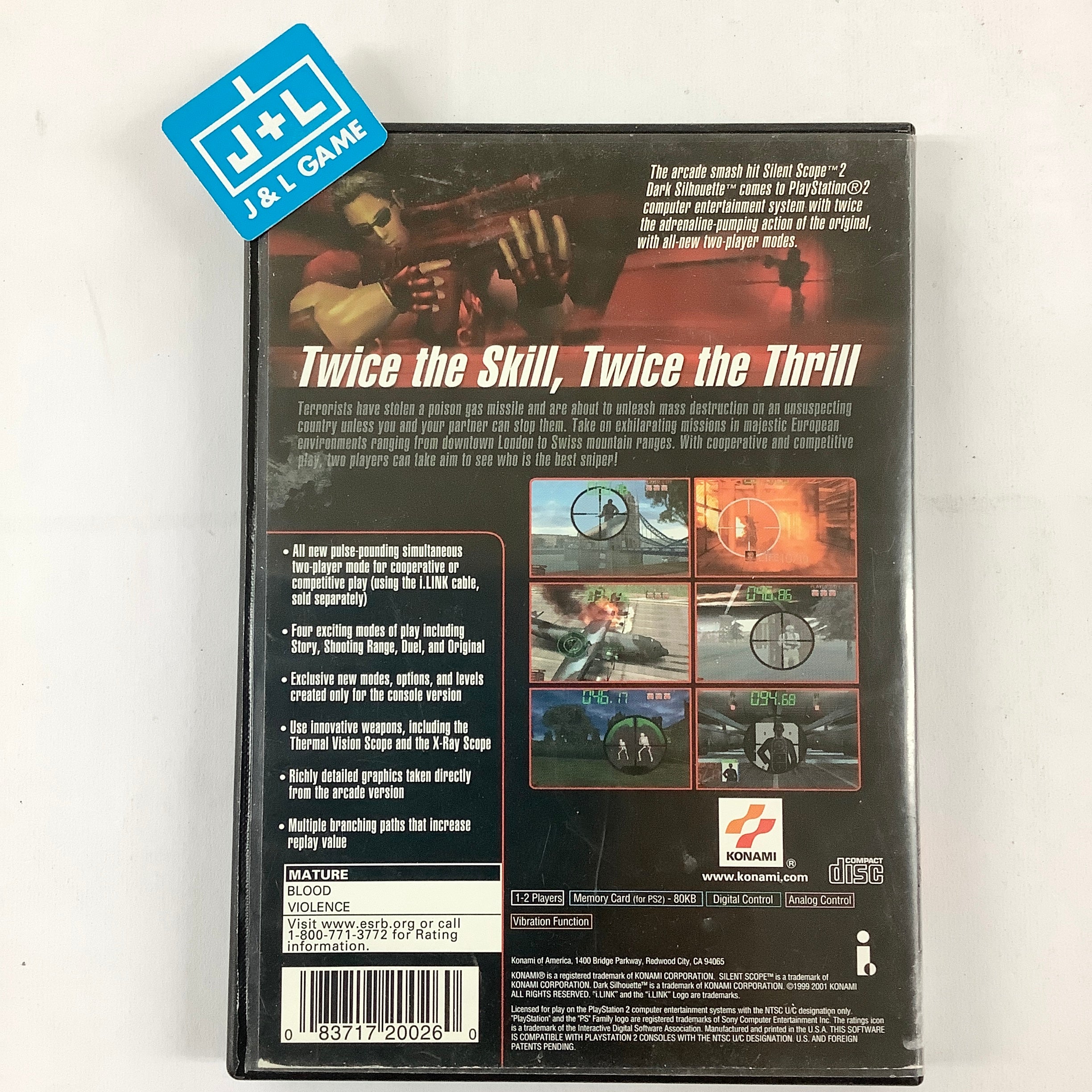 Silent Scope 2: Dark Silhouette - (PS2) PlayStation 2 [Pre