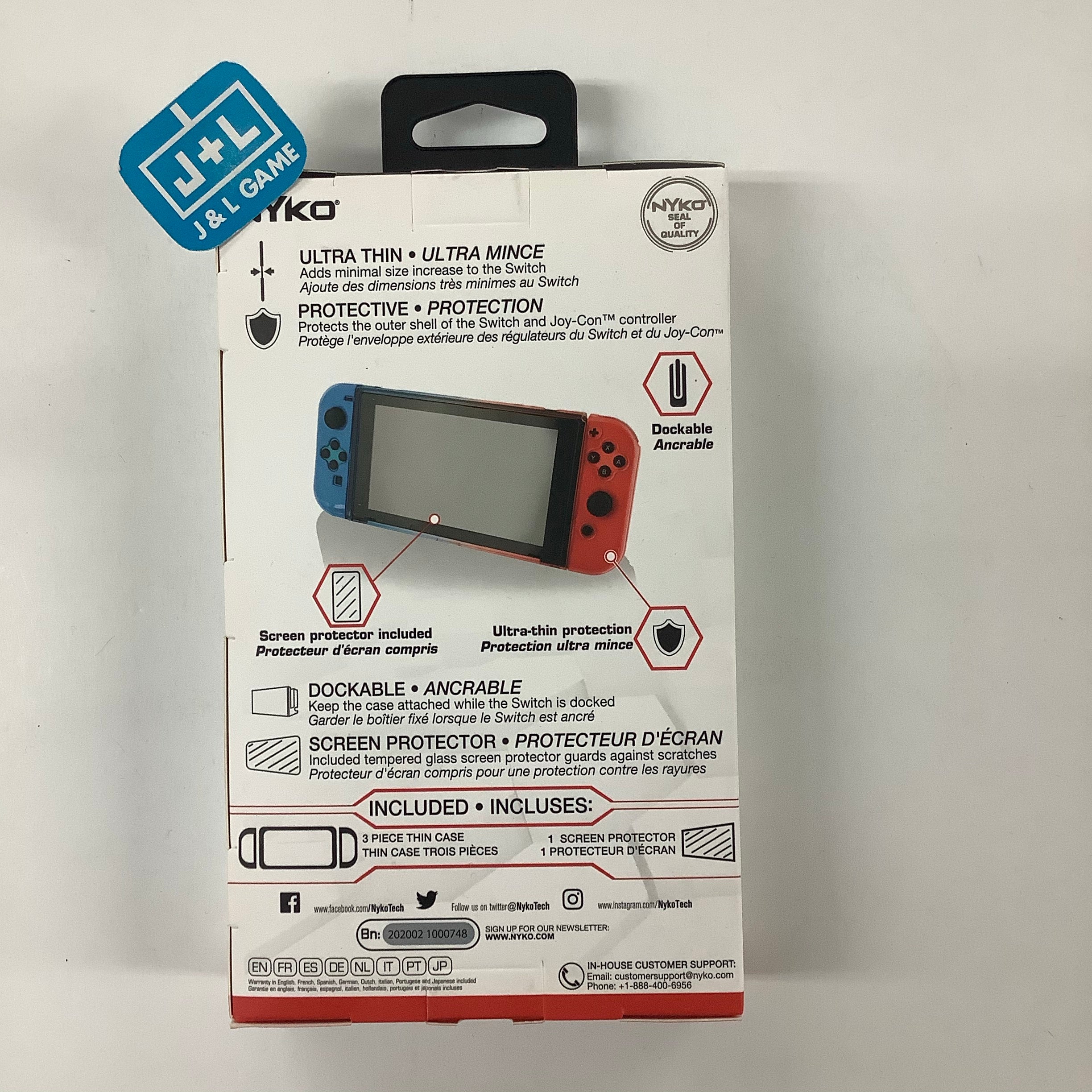 Nyko Thin Case (Red/Blue) - (NSW) Nintendo Switch Accessories Nyko   