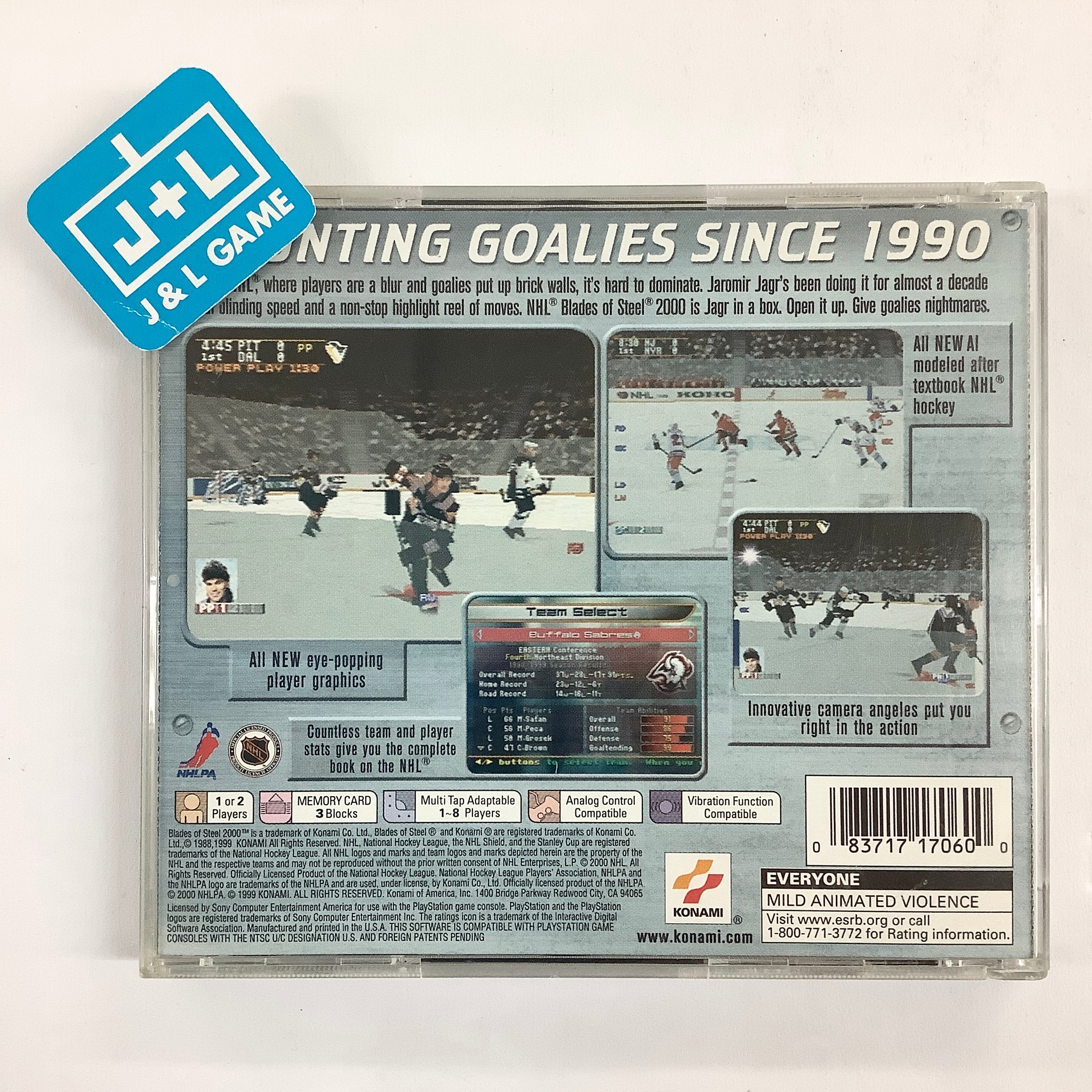 NHL Blades of Steel 2000 - (PS1) PlayStation 1 [Pre-Owned] Video Games Konami   