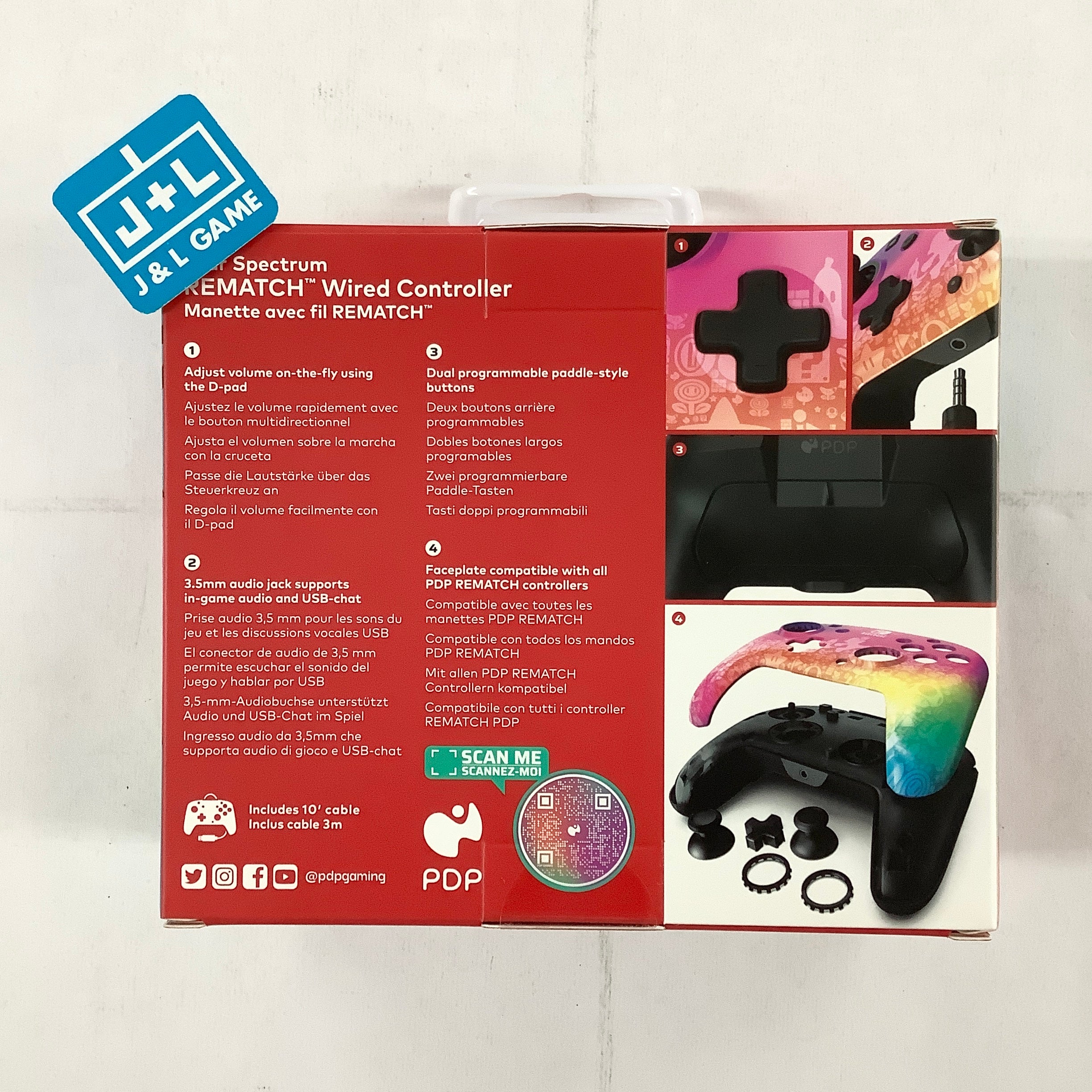 PDP REMATCH Wired Controller (Star Spectrum) - (NSW) Nintendo Switch Accessories PDP   
