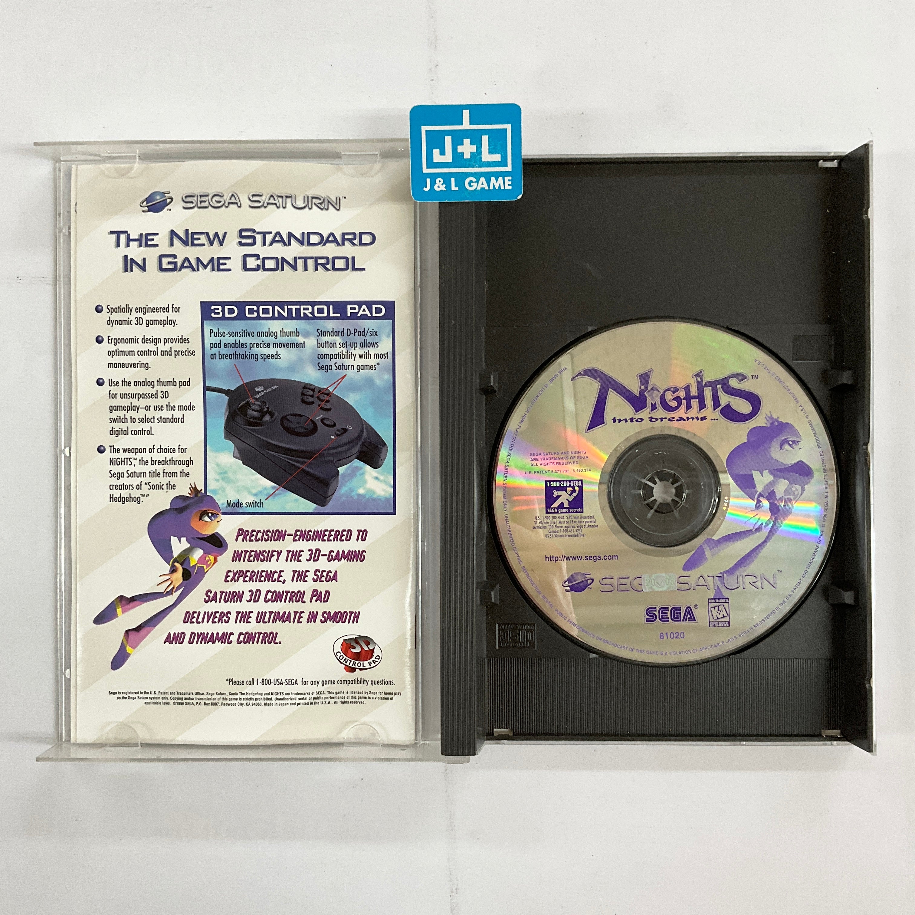 NiGHTS Into Dreams... - (SS) SEGA Saturn [Pre-Owned] Video Games Sega   