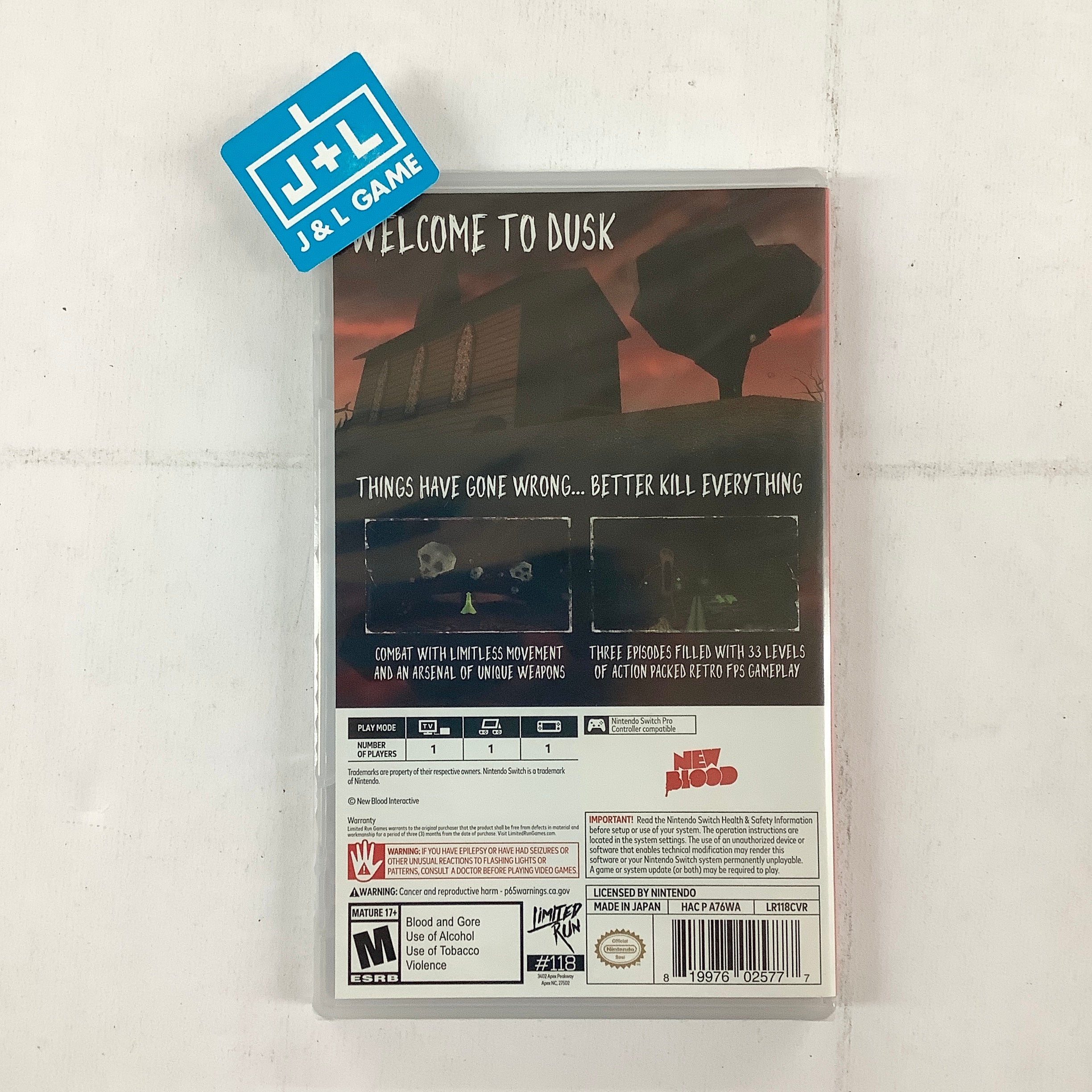Dusk (Limited Run #118) - (NSW) Nintendo Switch Video Games Limited Run Games   