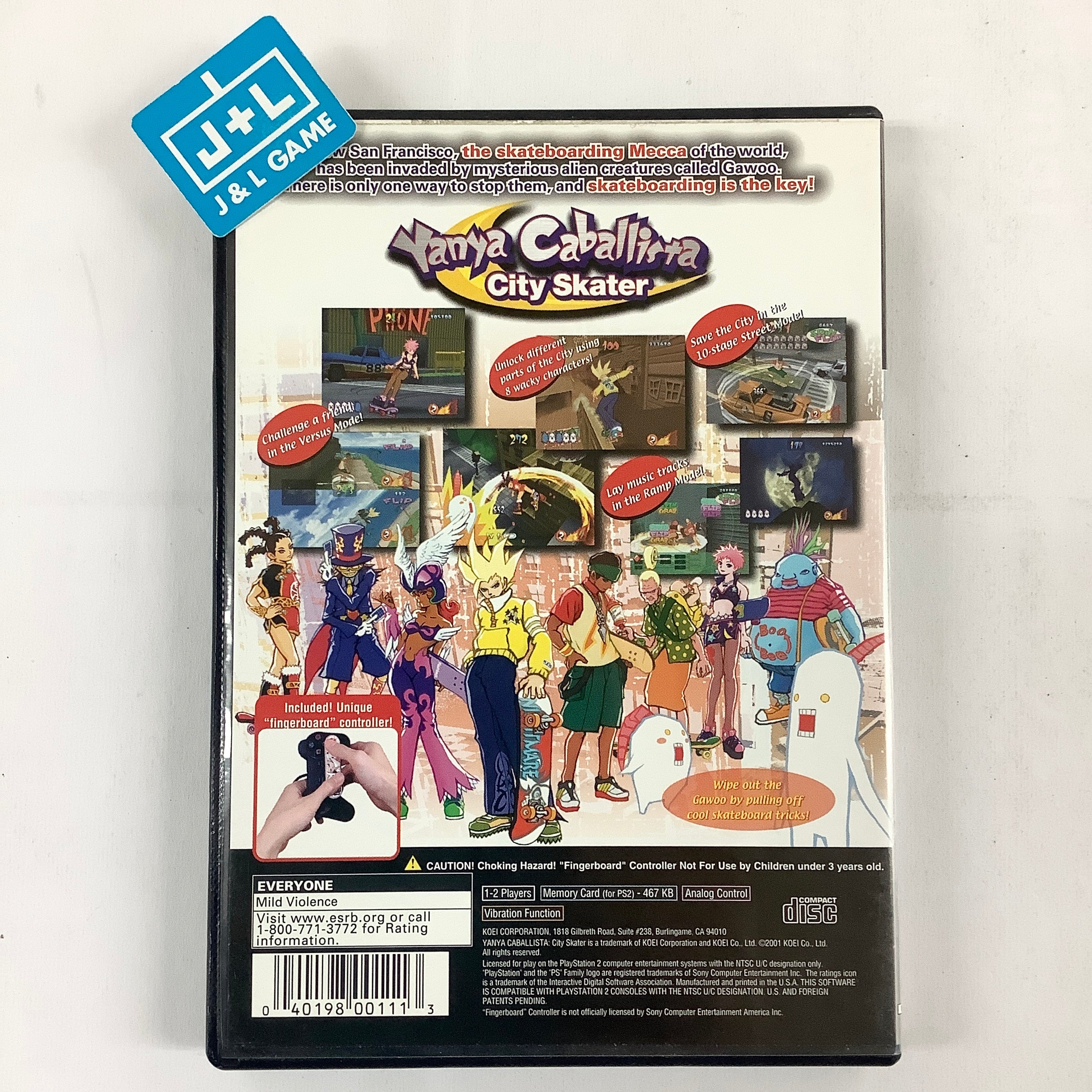 Yanya Caballista: City Skater - (PS2) PlayStation 2 [Pre-Owned] Video Games Koei   