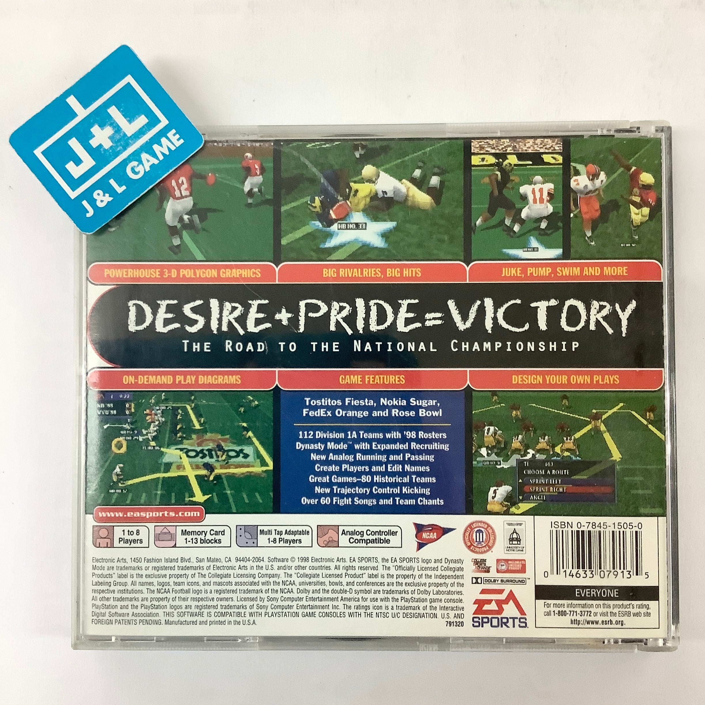 NCAA Football 99 - (PS1) PlayStation 1 [Pre-Owned] Video Games EA Sports   