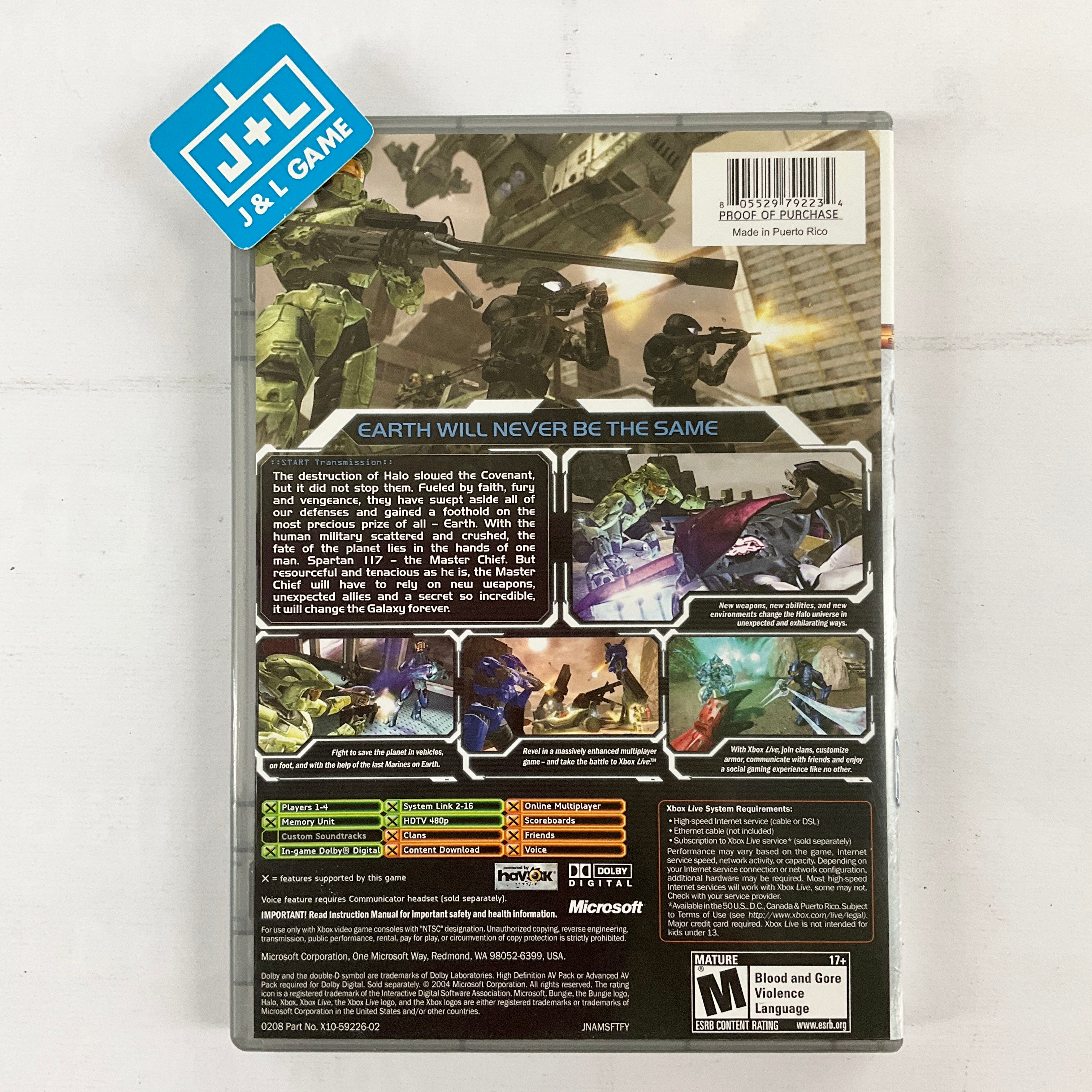 Halo 2 (Platinum Hits) - (XB) Xbox [Pre-Owned] | J&L Game