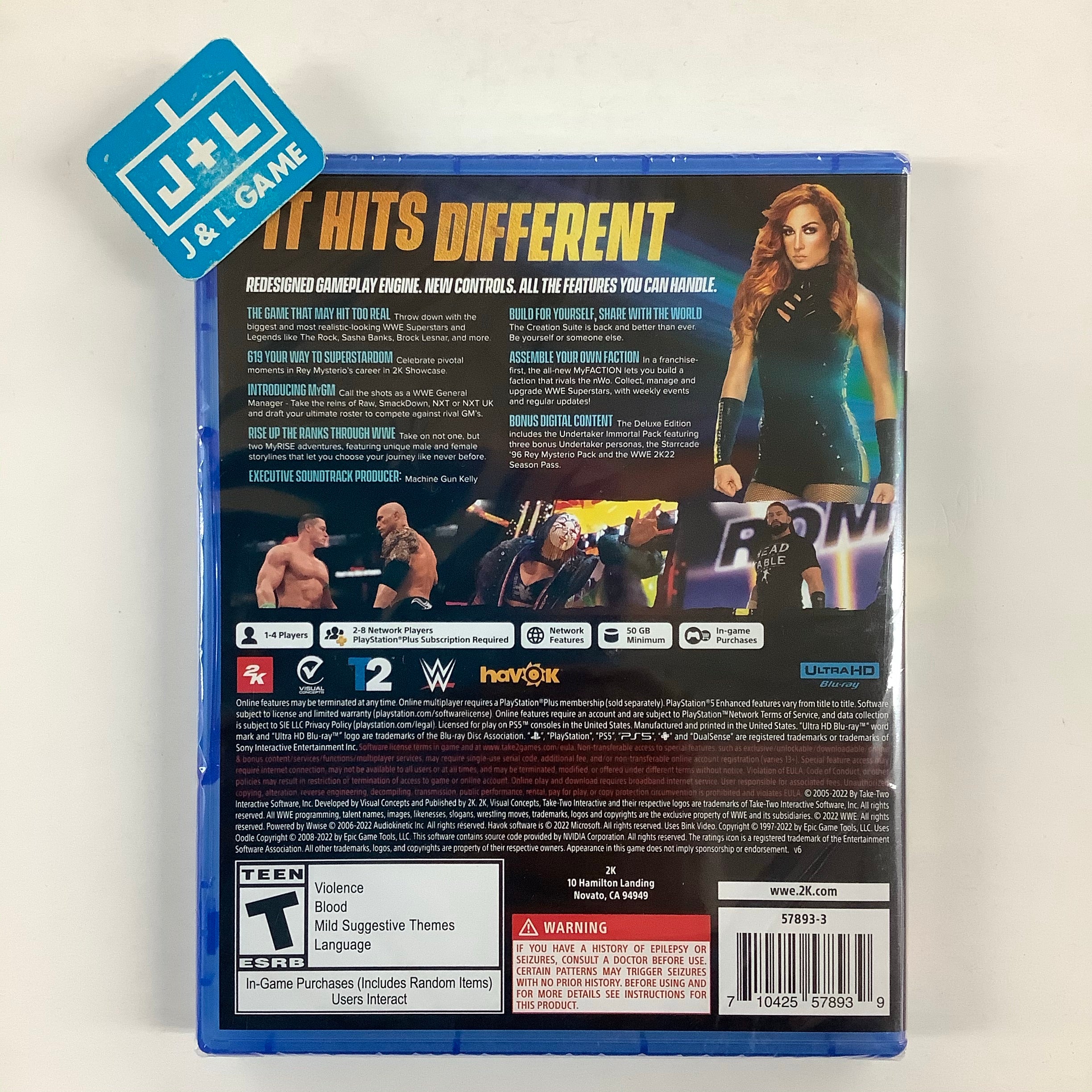 WWE 2K22 Deluxe Edition - (PS5) PlayStation 5 Video Games 2K   