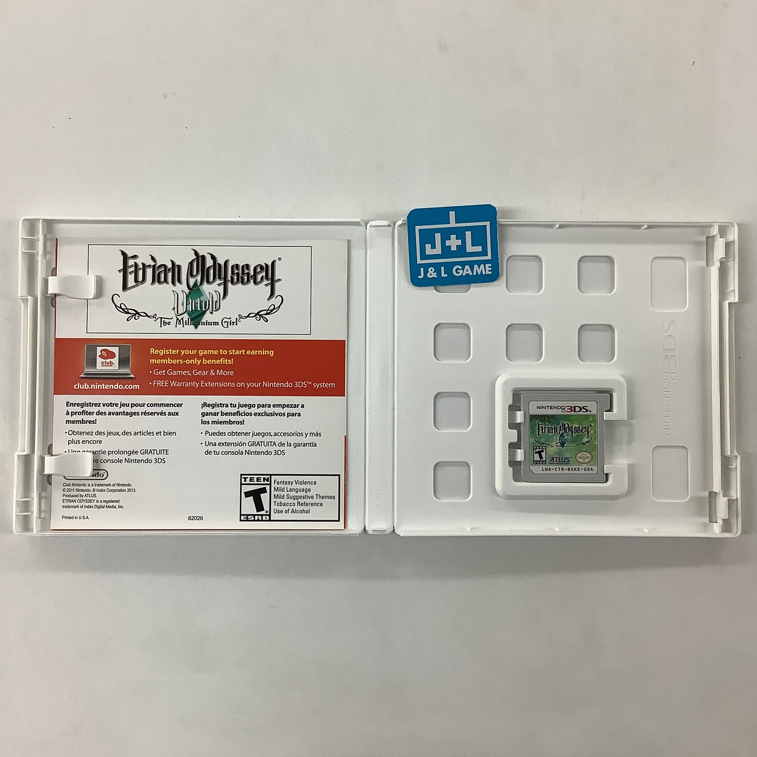Etrian Odyssey Untold: The Millennium Girl - Nintendo 3DS [Pre-Owned] Video Games Atlus   