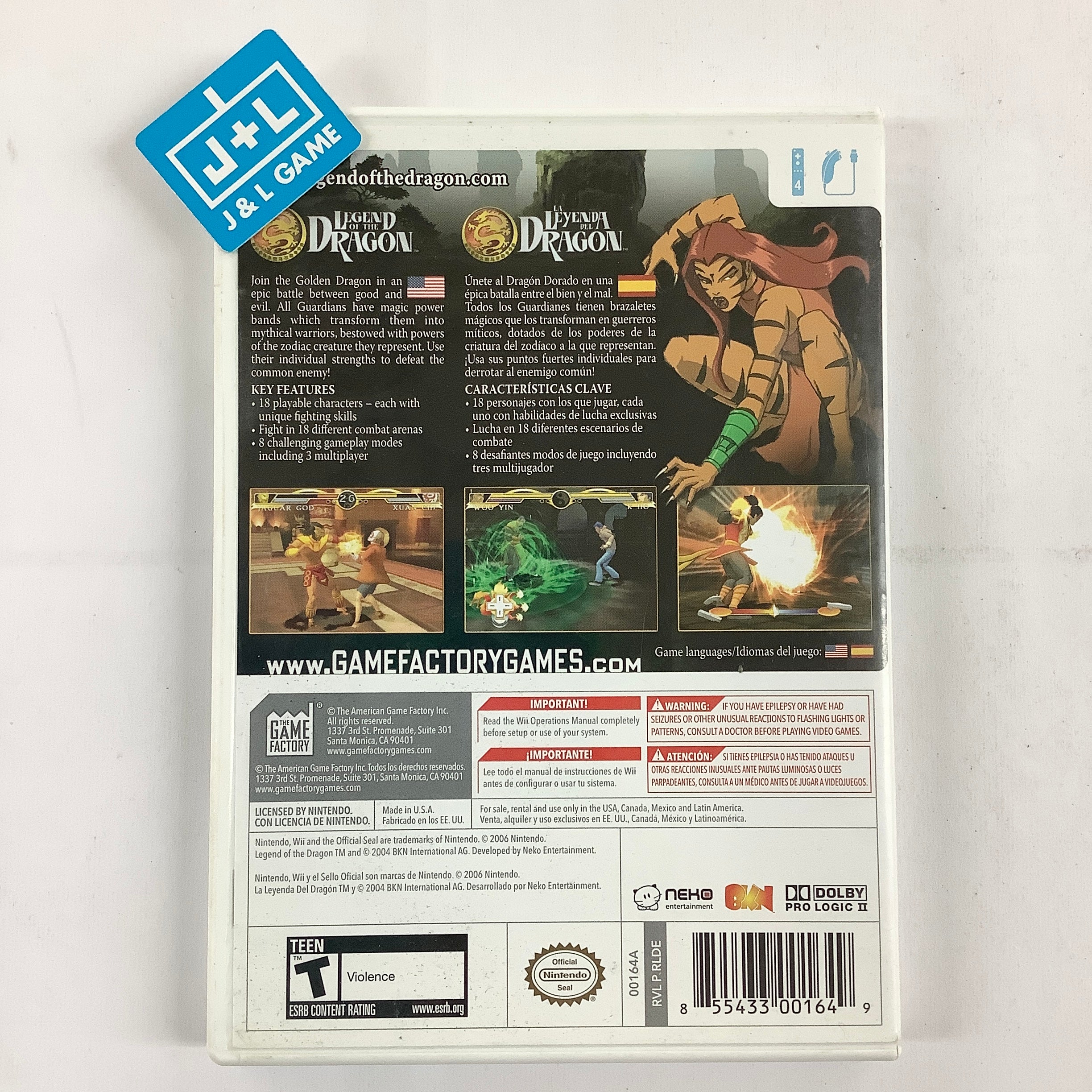 Legend of the Dragon - Nintendo Wii [Pre-Owned] Video Games The Game Factory   
