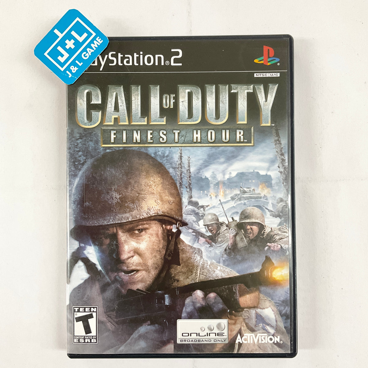 Jeu Call Of Duty: Finest Hour Pour PlayStation 2 (PS2) - Version PAL EN - État Correct Avec Boîtier