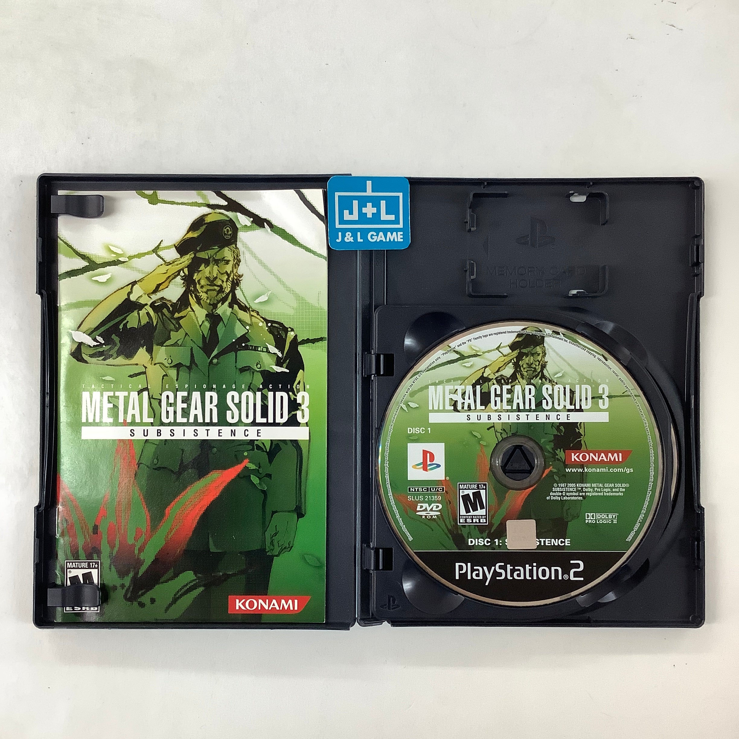 Metal Gear Solid 3: Subsistence - (PS2) PlayStation 2 [Pre-Owned] Video Games Konami   