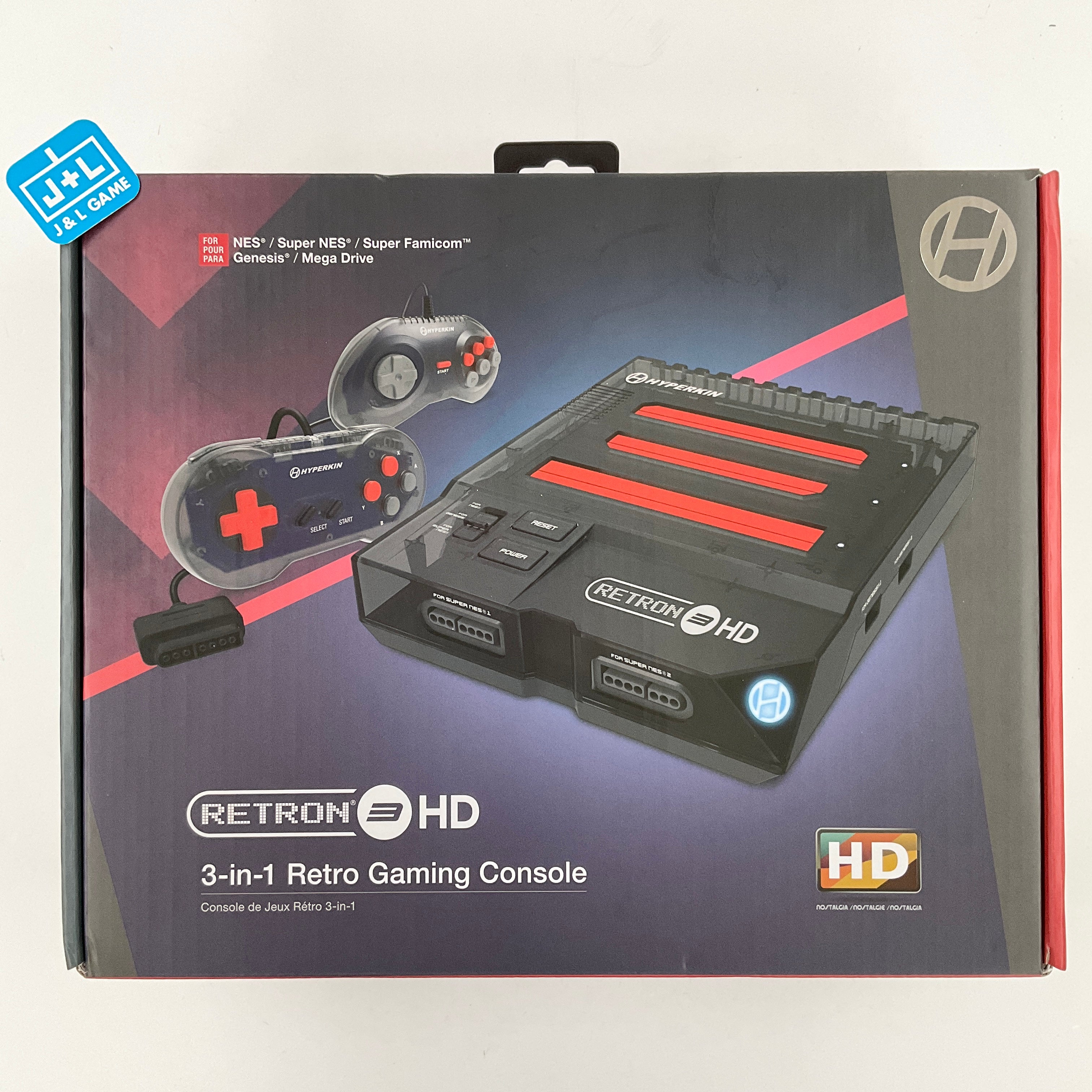 Hyperkin RetroN 3 HD 3 in 1 (Space Black) - (SNES) Super Nintendo | J&L ...