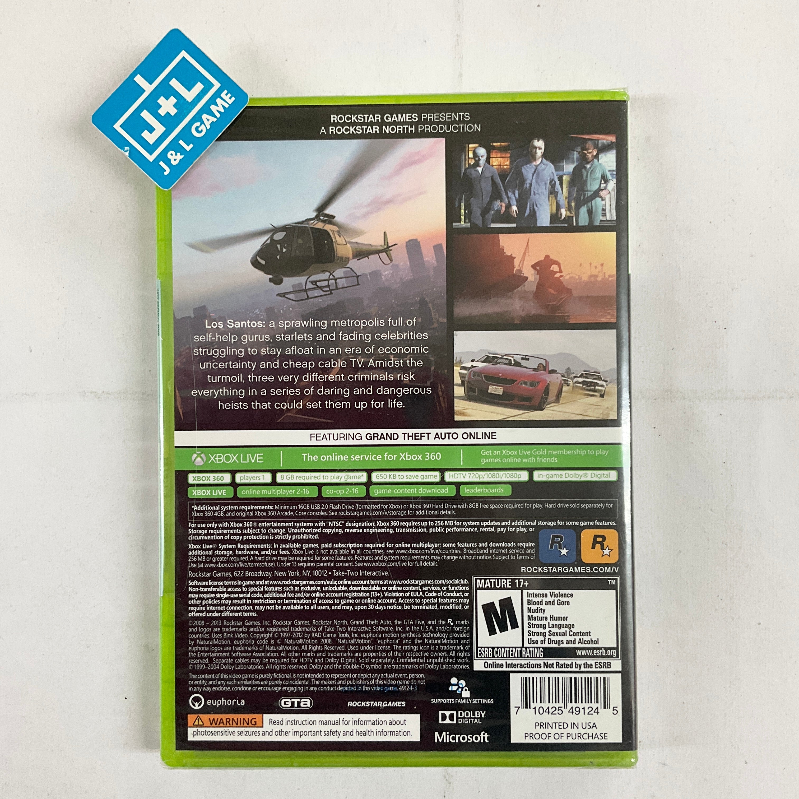 Grand Theft Auto V - Xbox 360 Video Games Rockstar Games   